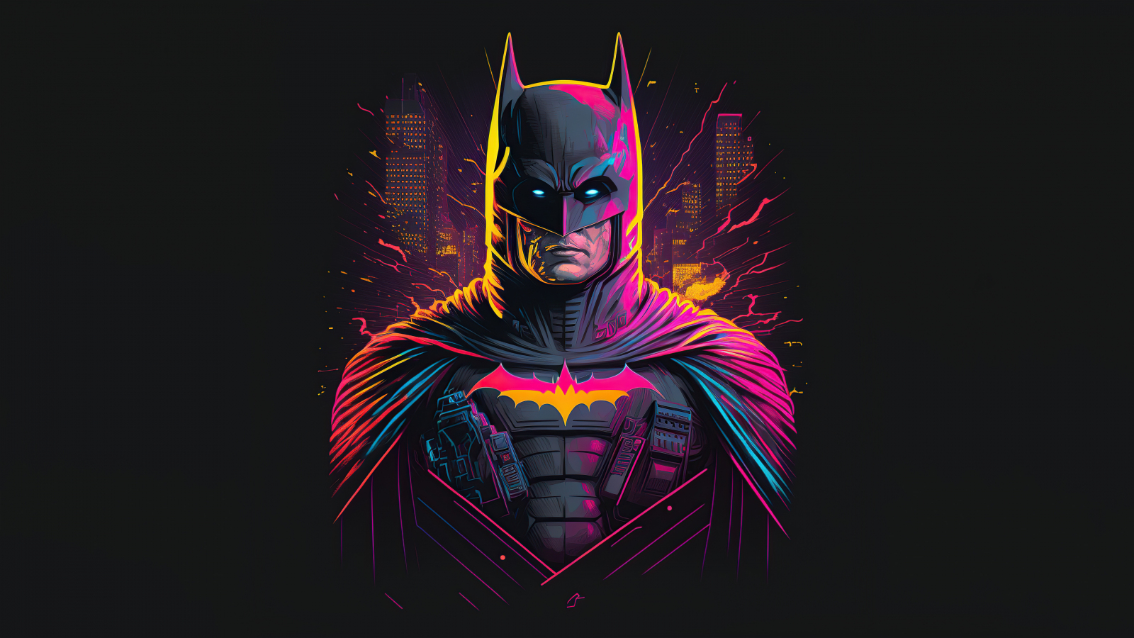 Retrofied batman, superhero, 1600x900 wallpaper