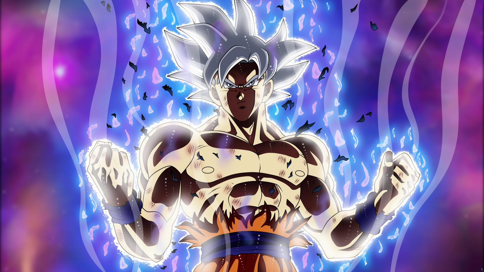 Download wallpaper 1600x900 son goku, anime boy, powerfull, 16:9 widescreen  1600x900 hd background, 4316