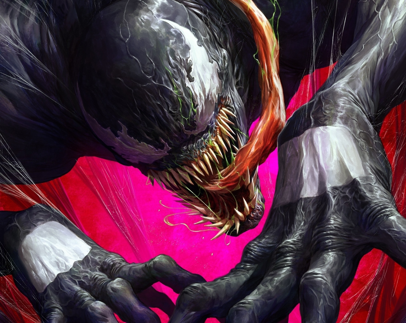 Download wallpaper 1680x1050 villain, parasite, venom 2, fan art, 16:10 ...