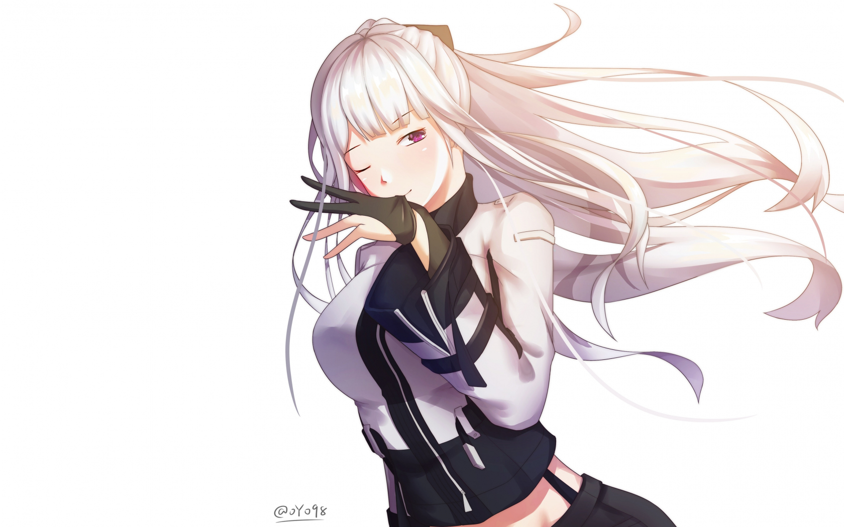 Download wallpaper 1680x1050 beautiful, ak-12, girls frontline, 16:10 ...