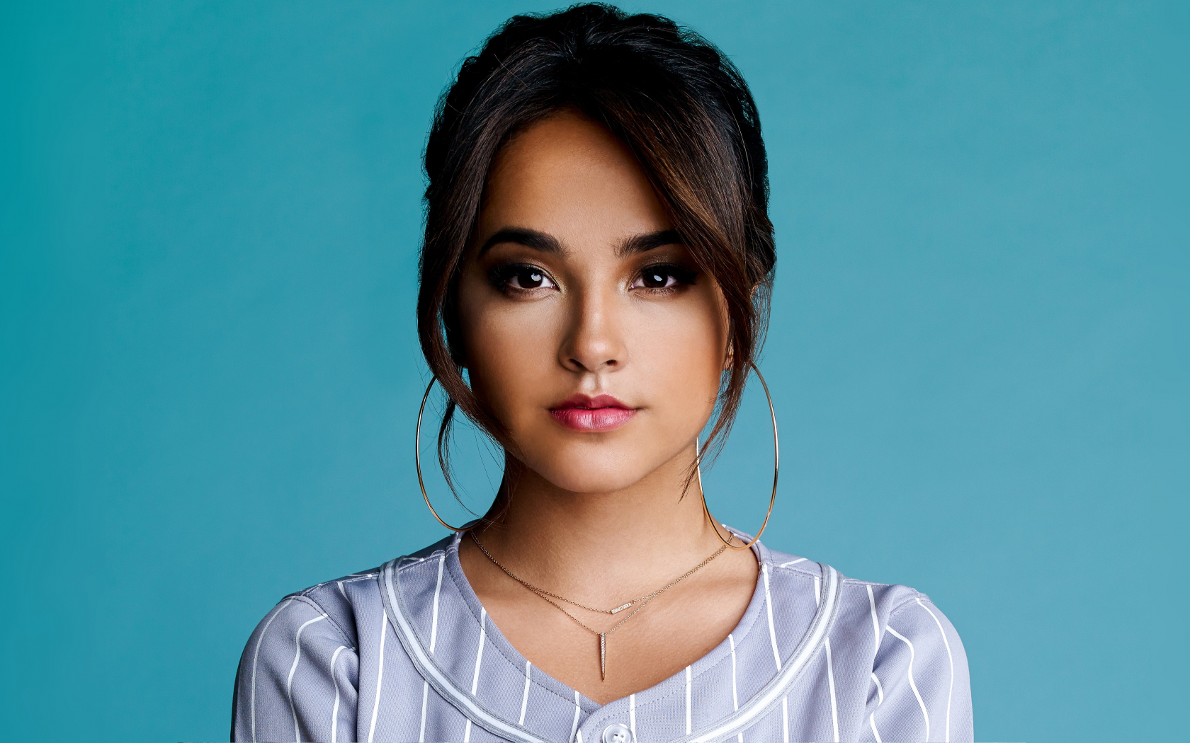 Download wallpaper 1680x1050 celebrity, brunette, beautiful, becky g ...