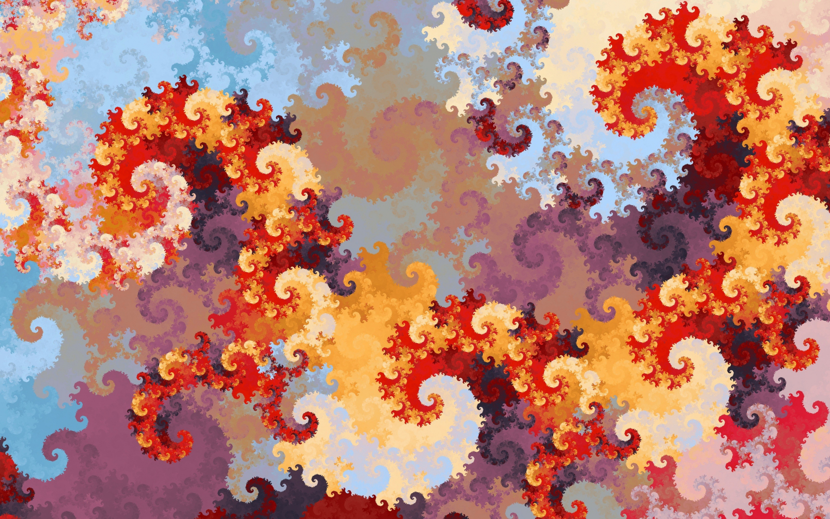 Swirl, abstract, fractal, pattern, 1680x1050 wallpaper
