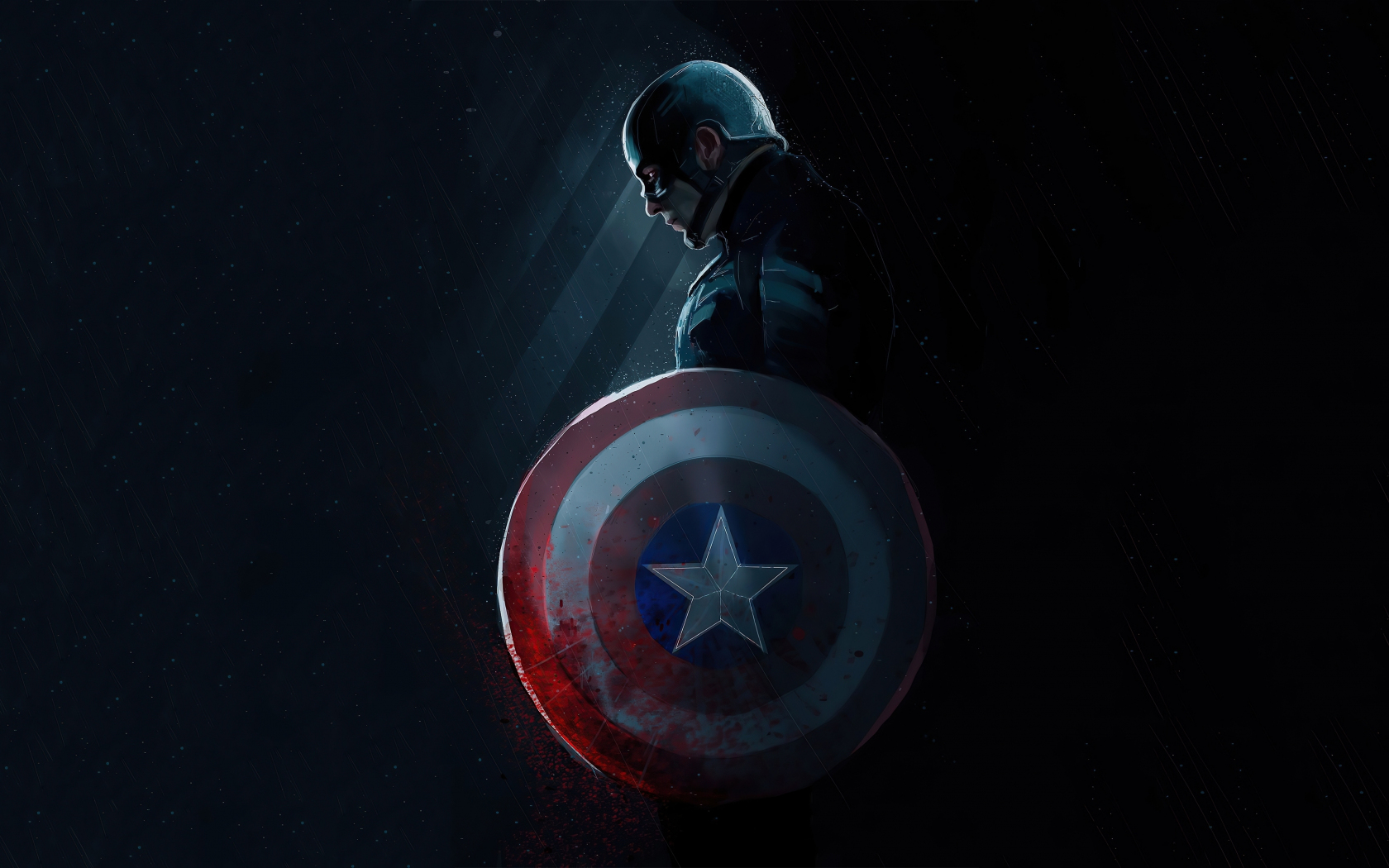 Download wallpaper 1680x1050 dark, captain america, art, 2020, 16:10 ...