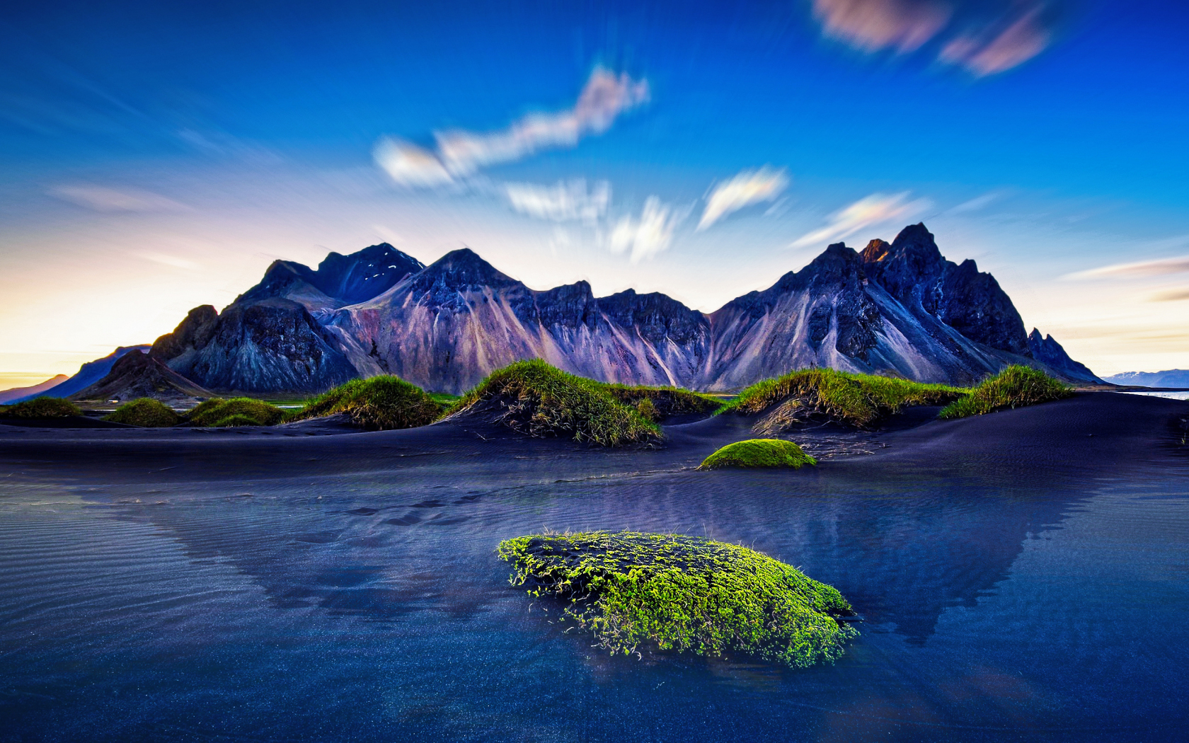 Download 1680x1050  wallpaper  mountains iceland 