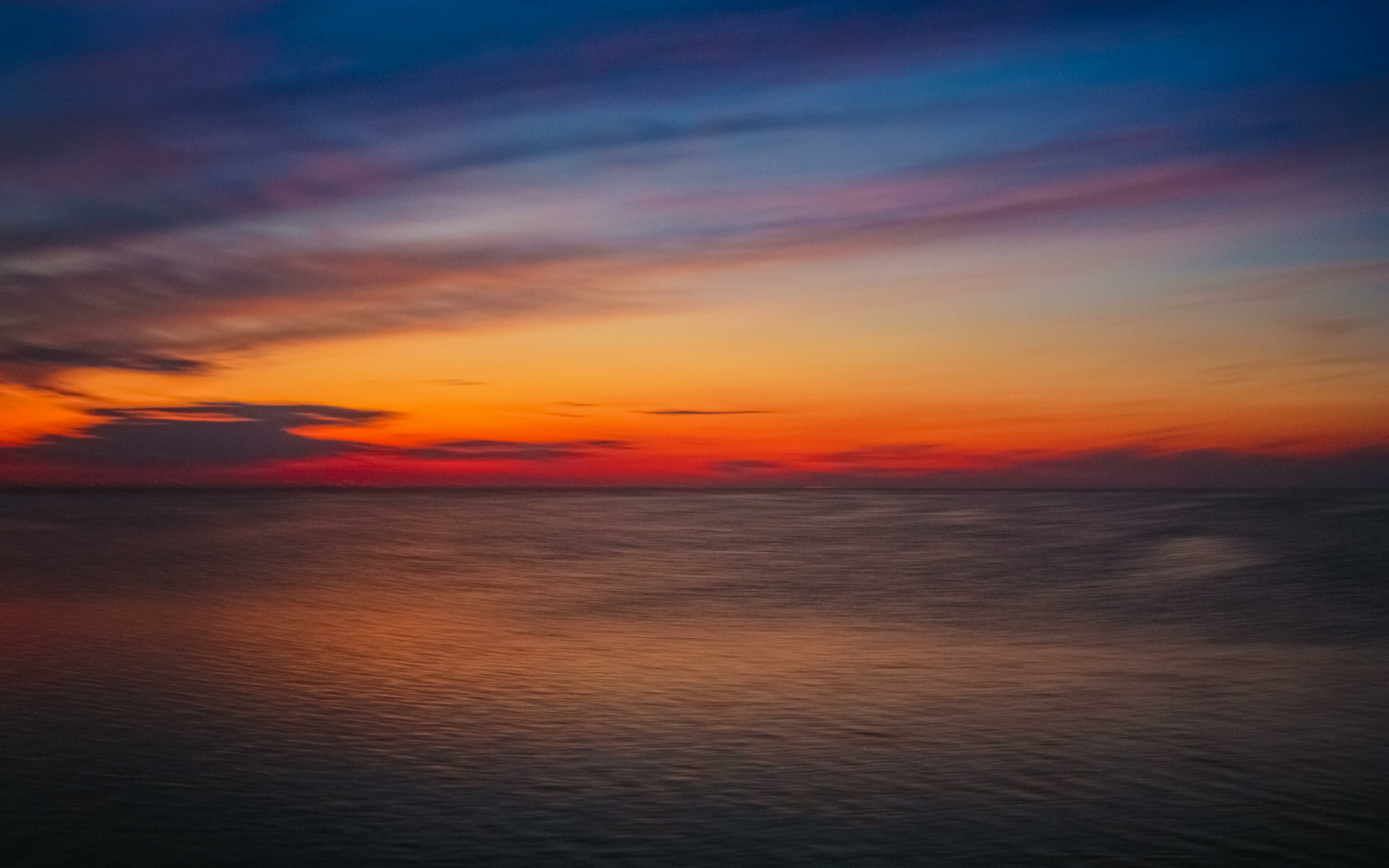 Download wallpaper 1680x1050 adorable sunset, seascape, sky and sea ...