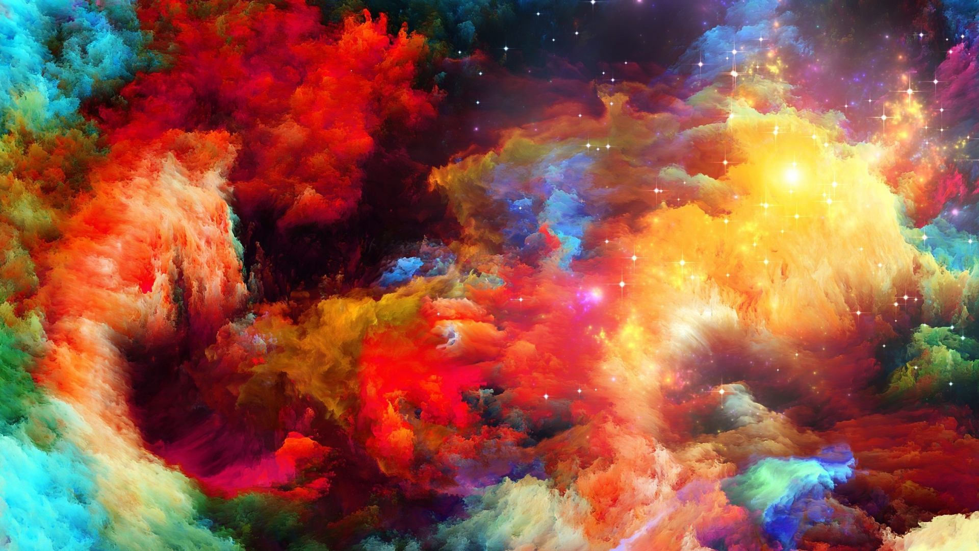Download 1920x1080 wallpaper abstract, rainbow, color ...