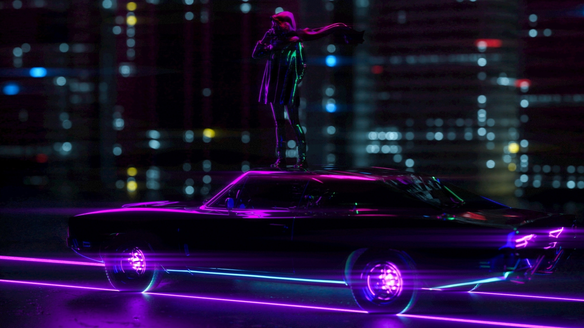 1920x1080 Cyberpunk Neon City Laptop Full HD 1080P ,HD 4k