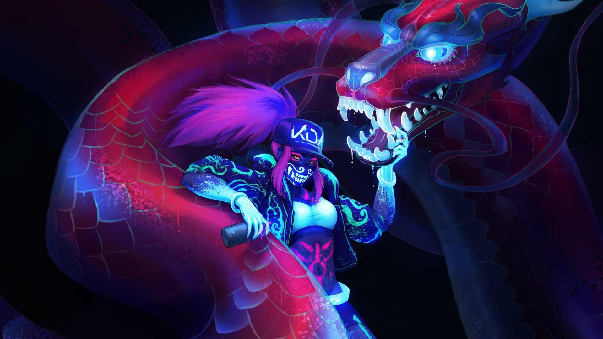 Download 1920x1080 wallpaper akali, league of legends and ...