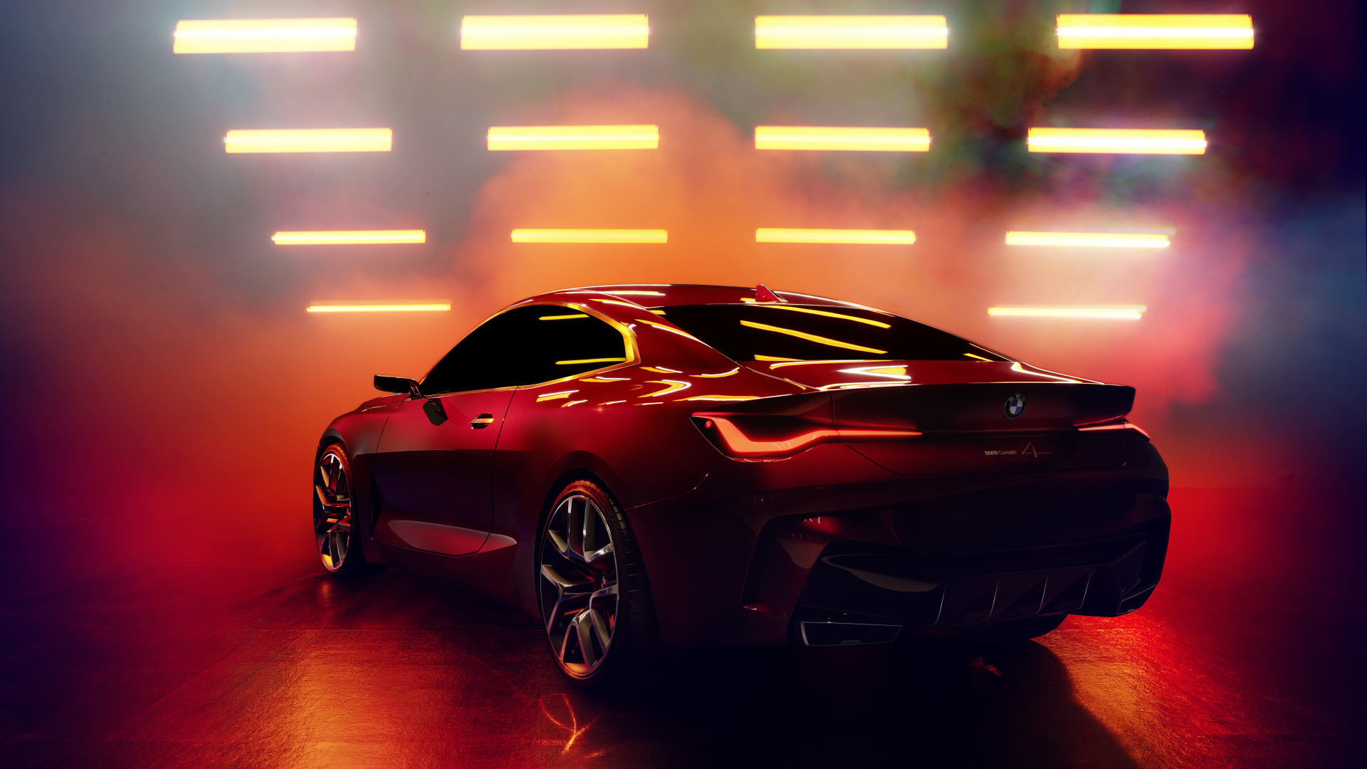 Download 1920x1080 wallpaper motor show bmw concept 4 rear view full 