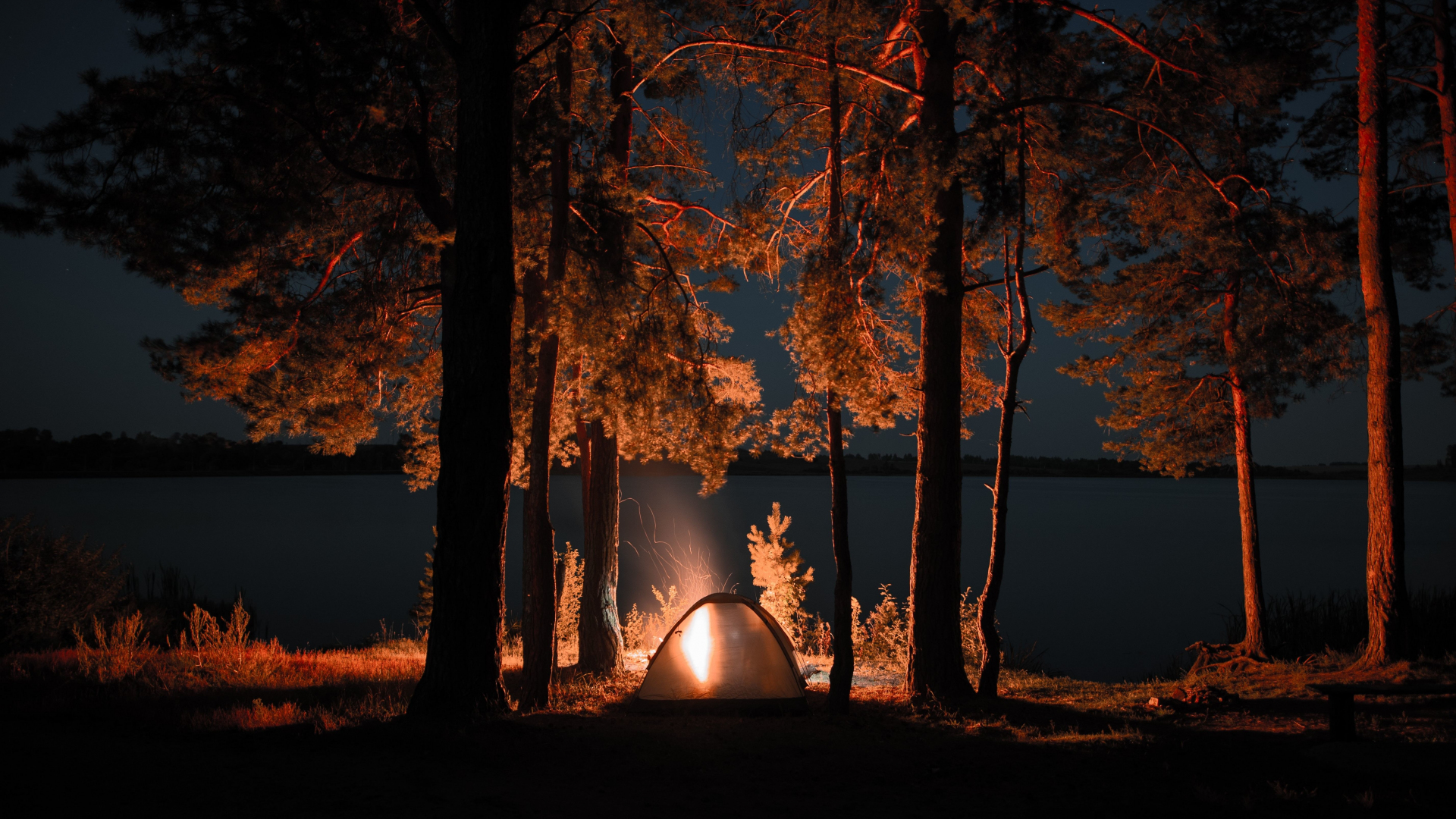 3840x2160 Resolution Tent Night Starry Sky 4k Wallpap - vrogue.co