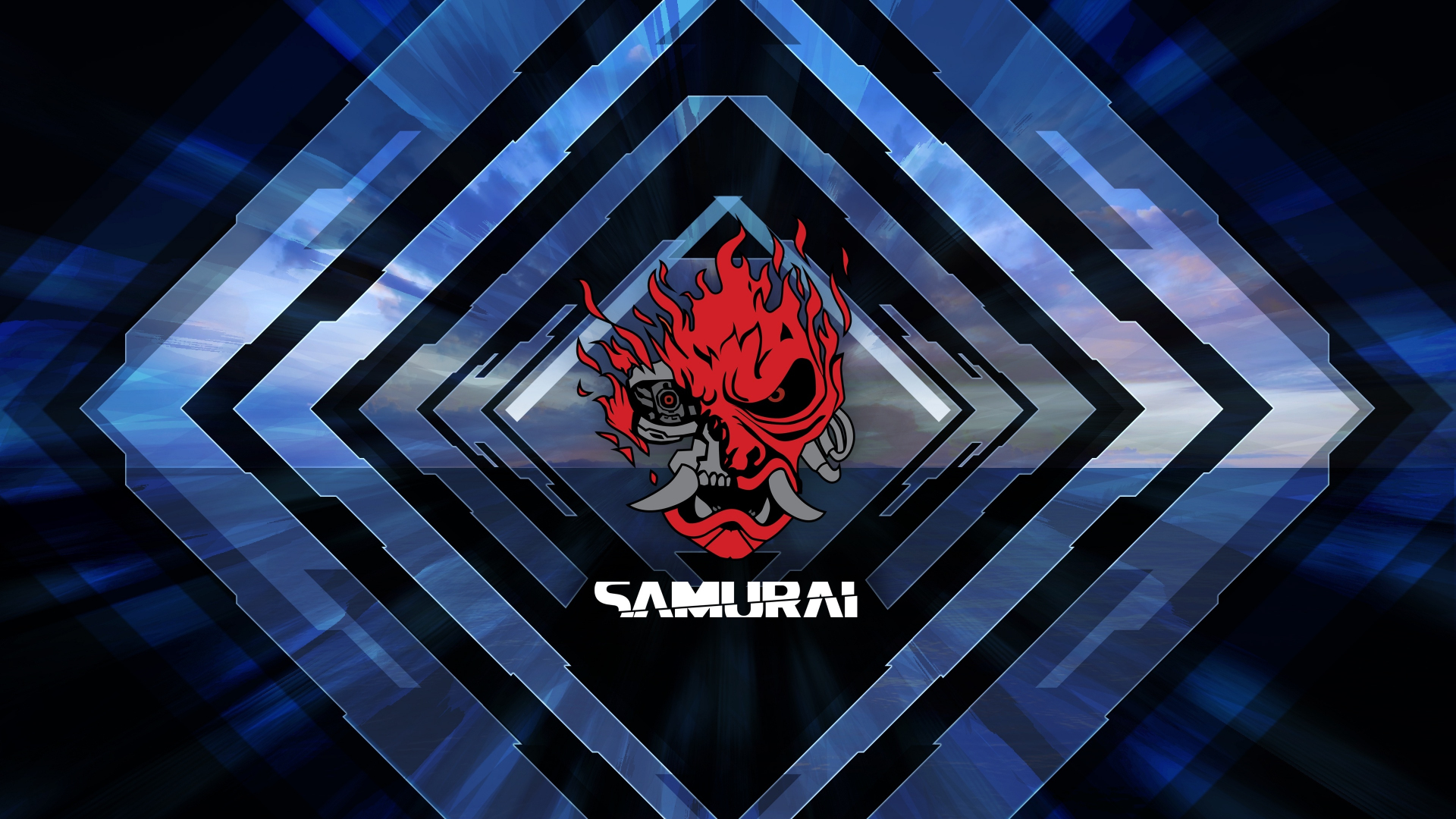 Samurai Cyberpunk 2077 4K Logo