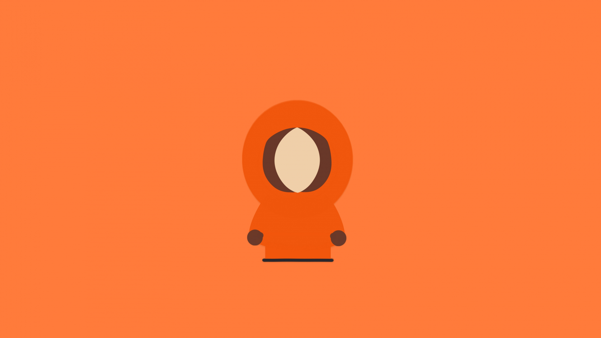 Download wallpaper 1920x1080 kenny mccormick, south park, minimal, tv