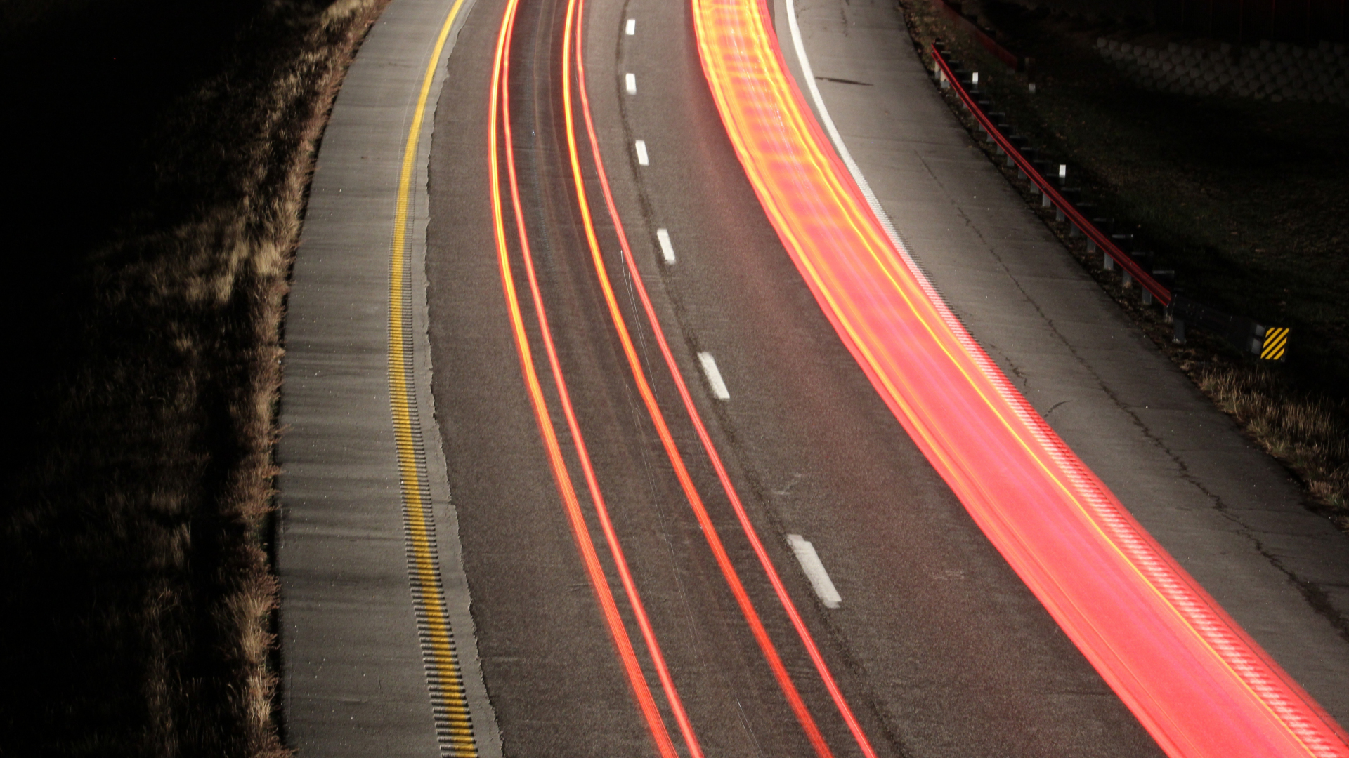 Download wallpaper 1920x1080 highway, traffic, road, long exposure ...