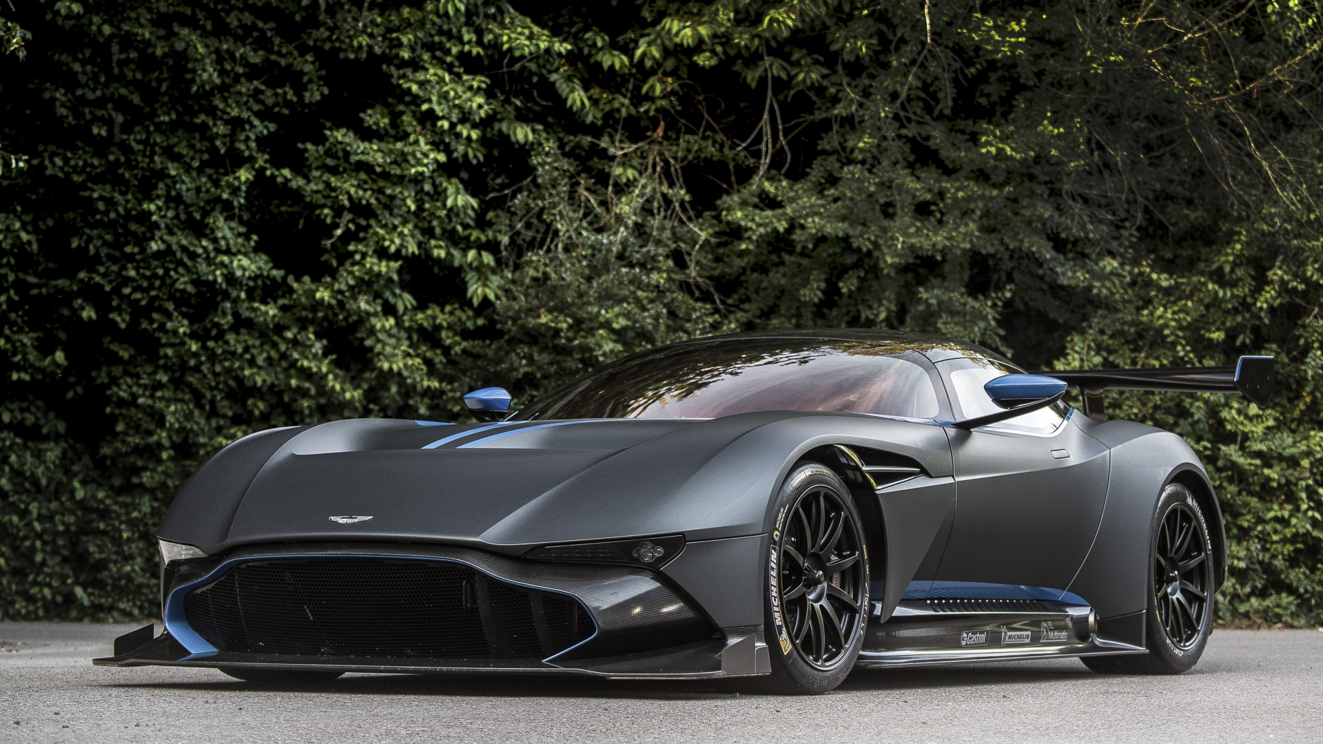 Download wallpaper 1920x1080 aston martin vulcan, sprots car, front ...