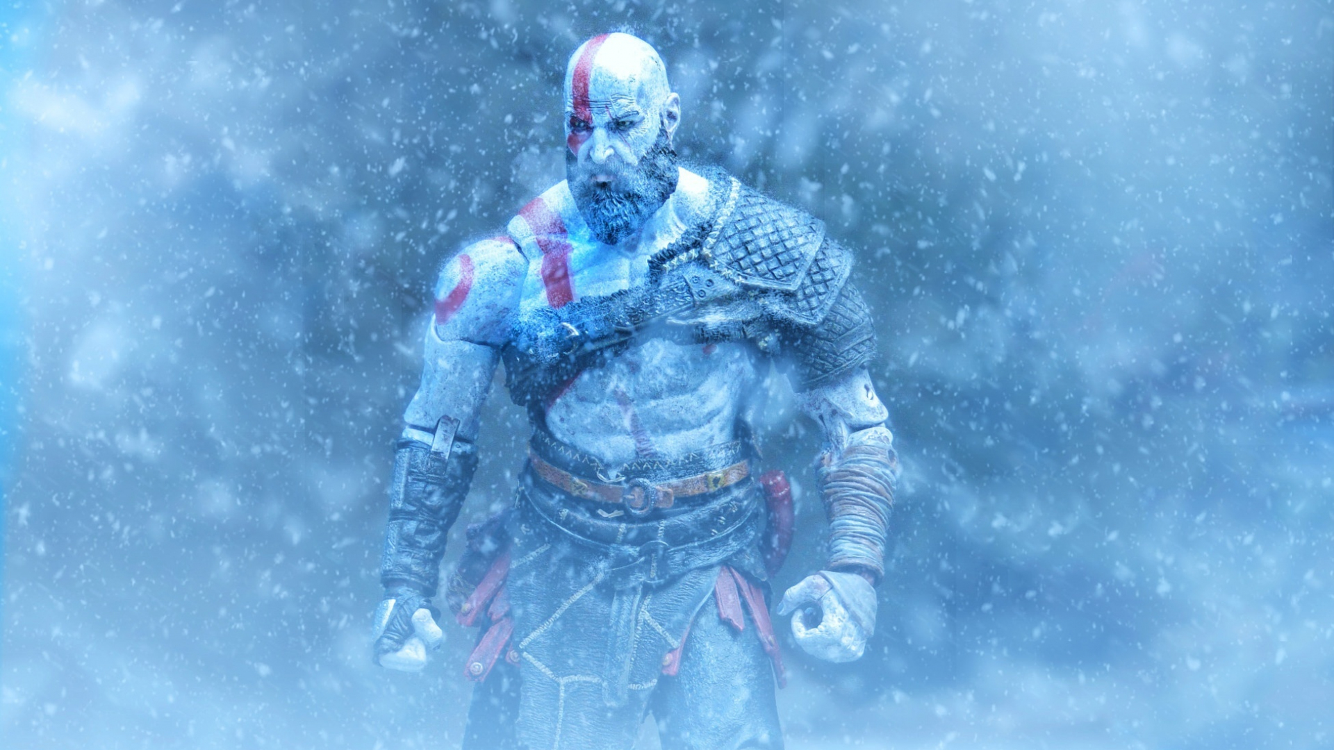 God of War Ragnarök Wallpaper 4K Kratos Dark background 9097