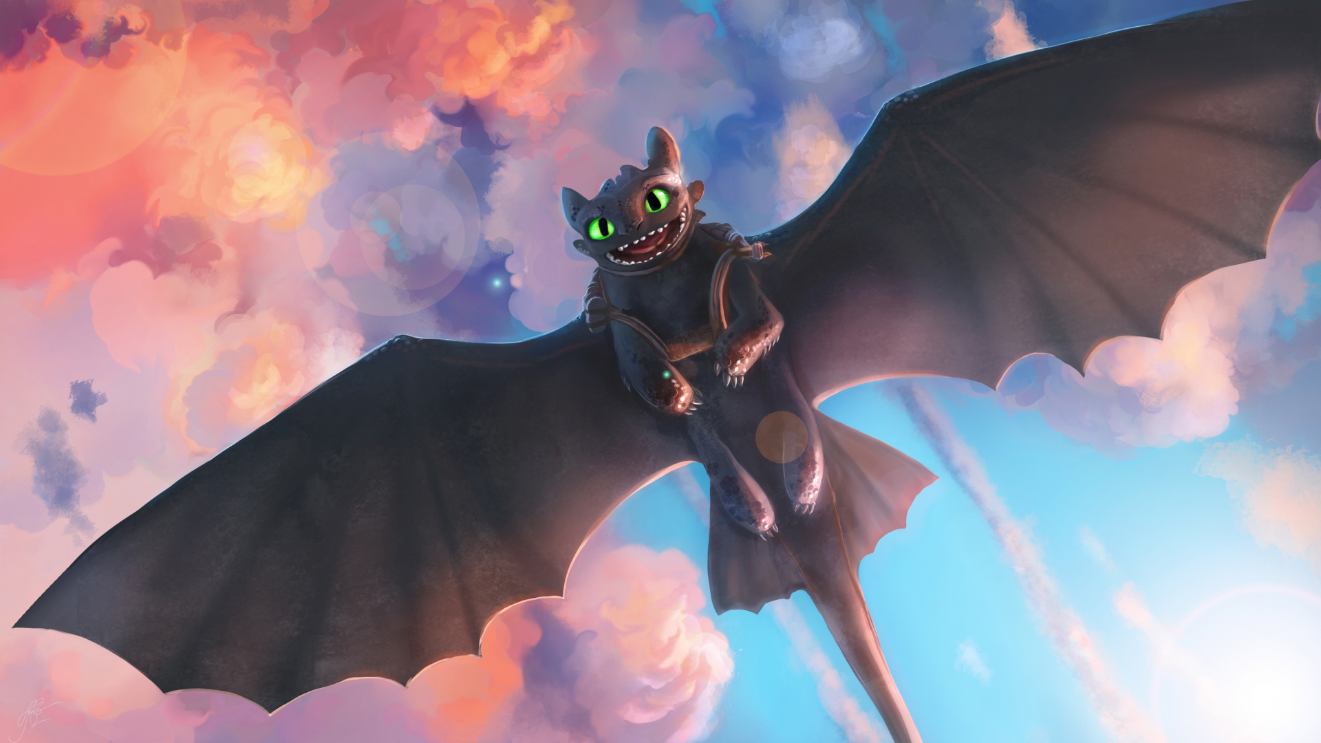 dragon fury book 9 Download wallpaper 1920x1080 movie, toothless, night ...