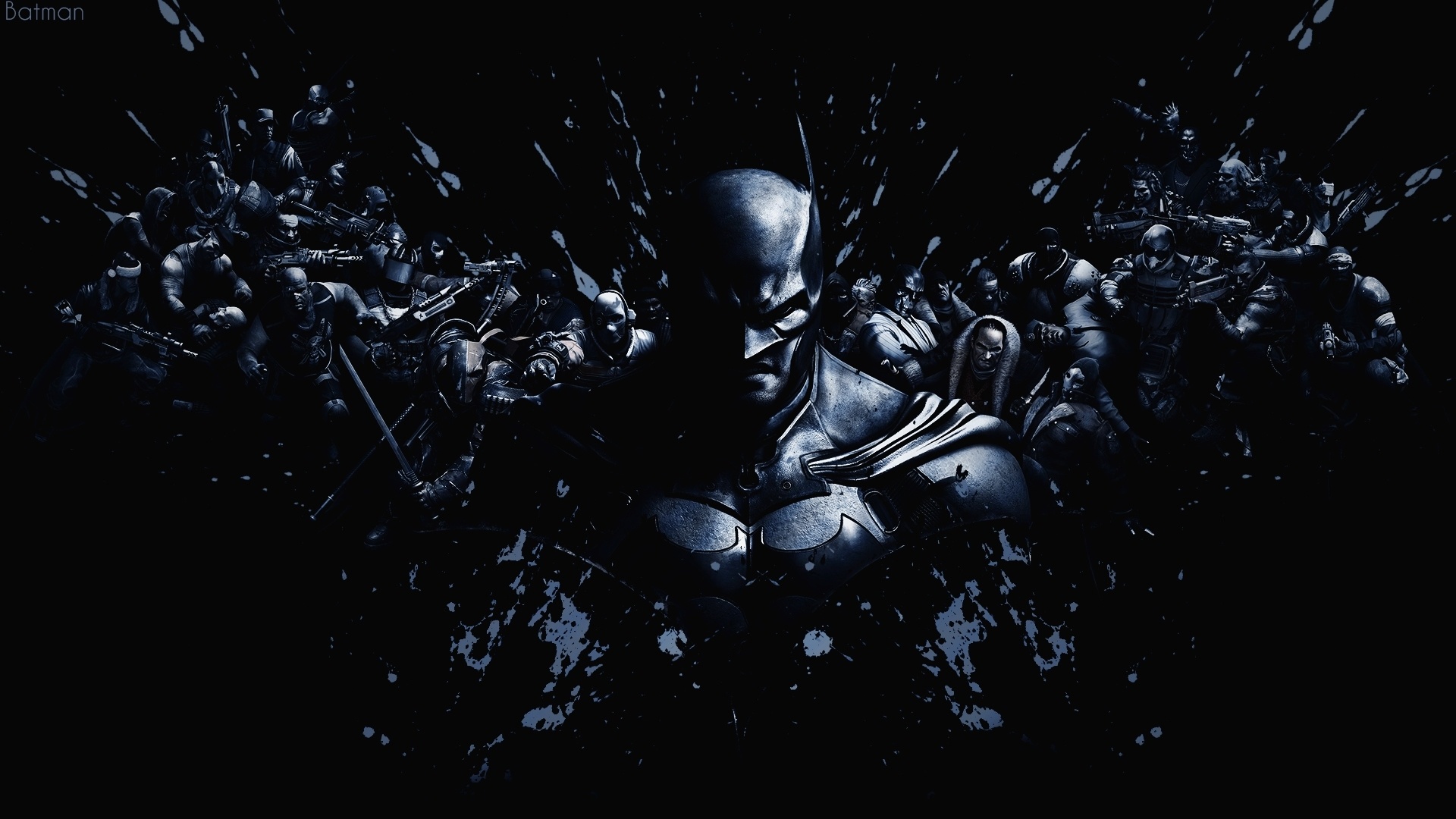 Download wallpaper 1920x1080 batman: arkham knight, batman, video game,  dark, art, full hd, hdtv, fhd, 1080p wallpaper, 1920x1080 hd background,  18118