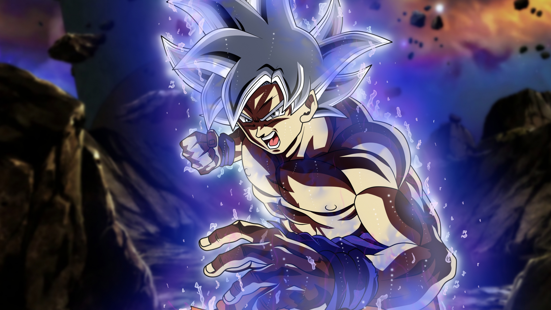Download 1920x1080 Wallpaper Ultra Instinct Shirtless Anime Boy Goku