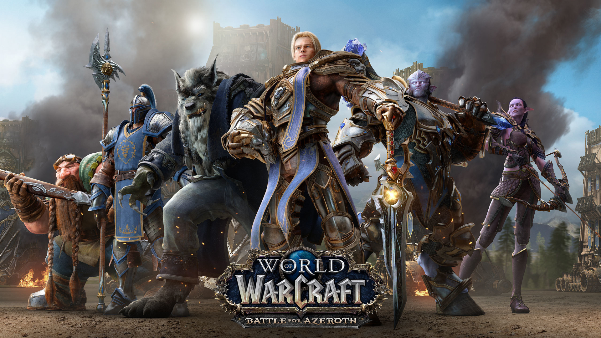 Download wallpaper 1920x1080 world of warcraft: battle for azeroth, video  game, warriors, full hd, hdtv, fhd, 1080p wallpaper, 1920x1080 hd background,  2984