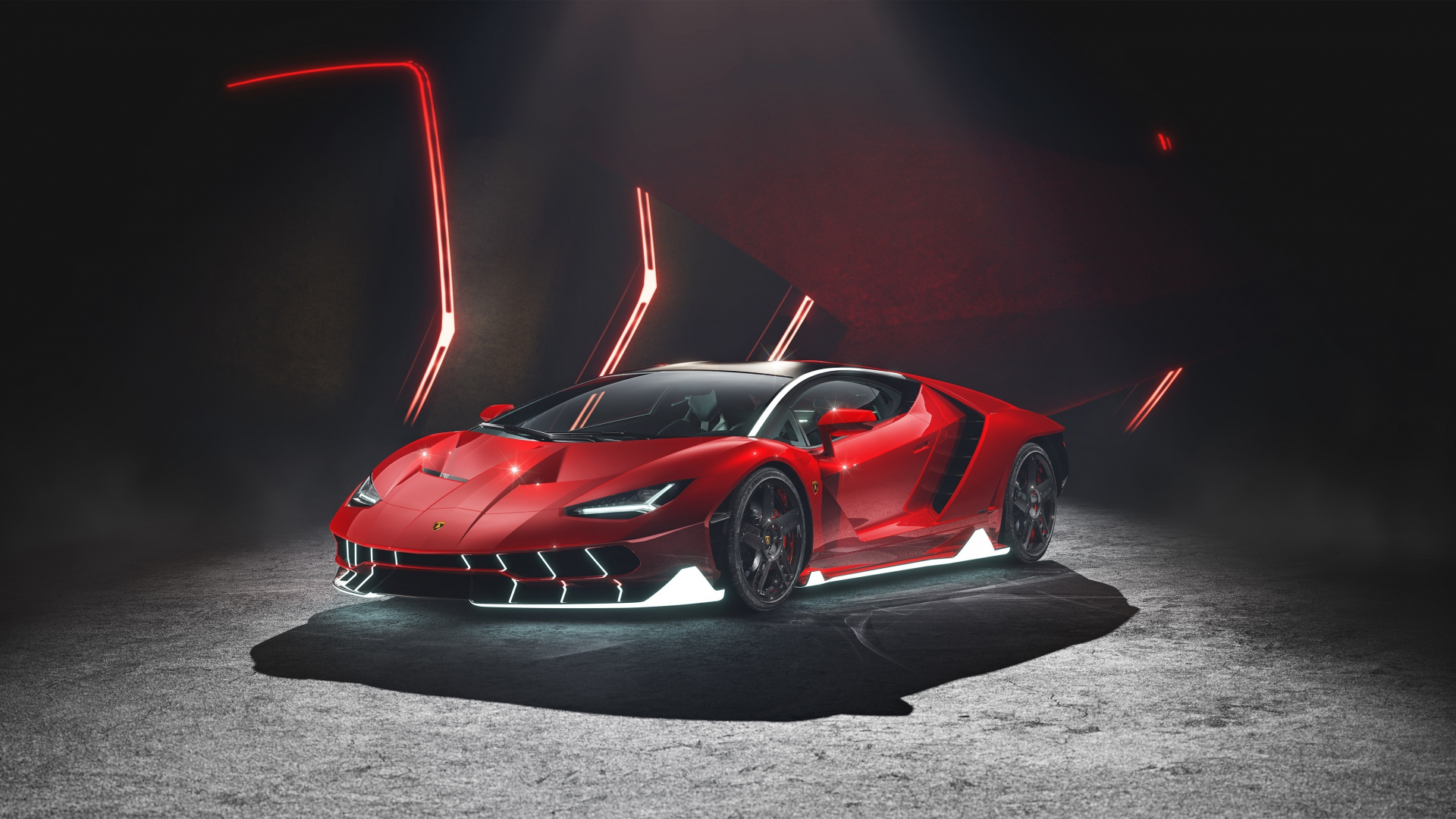 Car, Red Lamborghini Centenario, 1920x1080 wallpaper