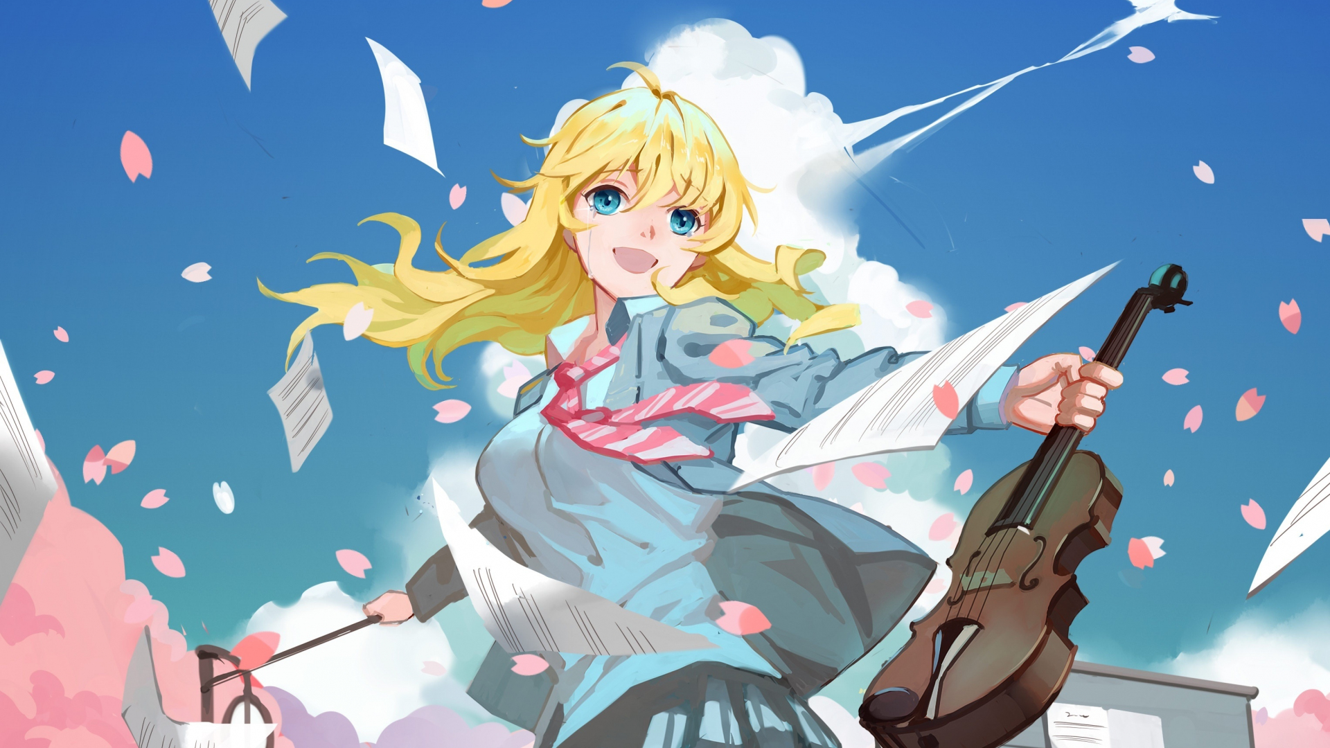 Download 1920x1080 Wallpaper Artwork Anime Girl Kaori