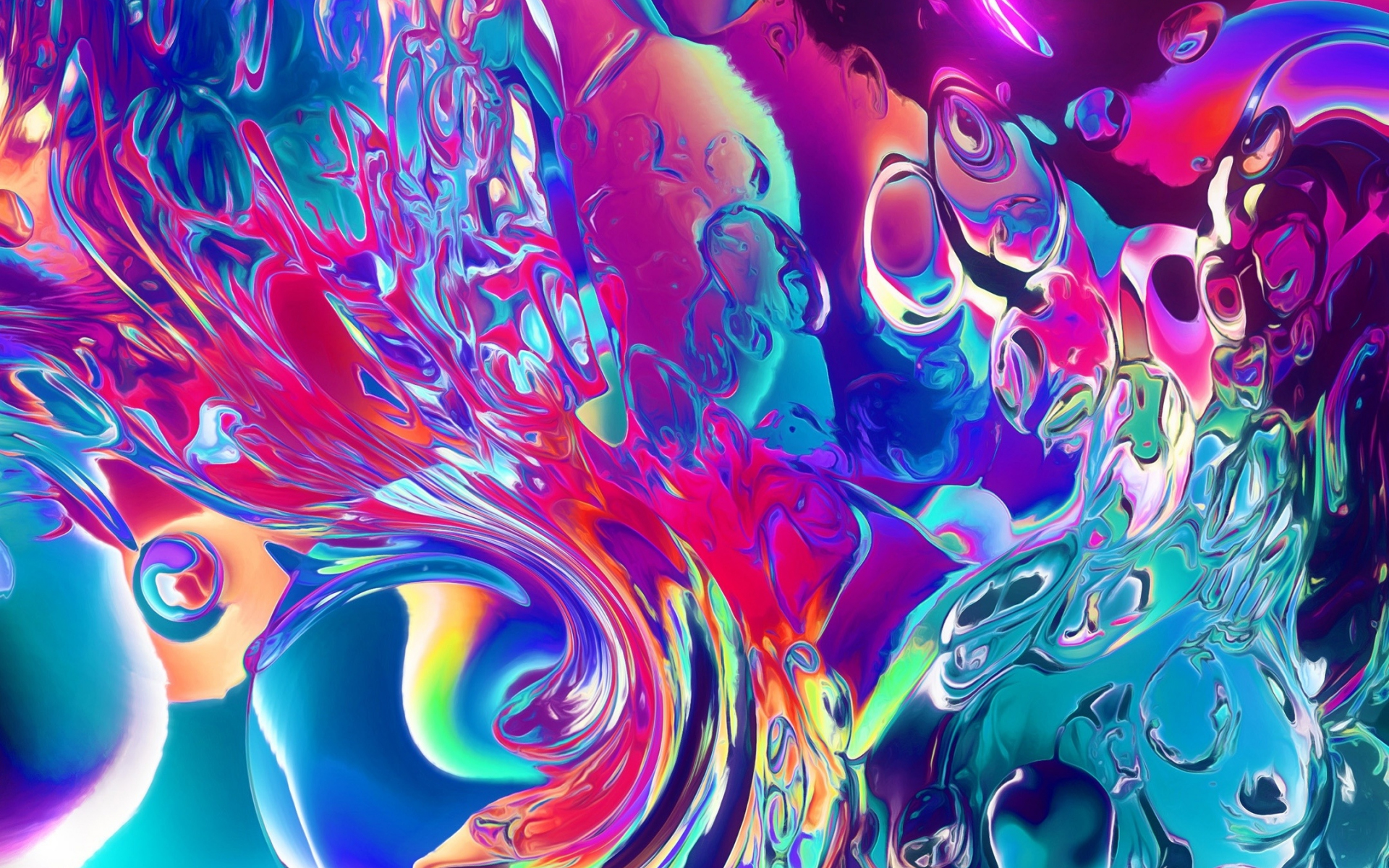 Download wallpaper 1920x1200 liquid blast, colorful, abstract, art, 16: ...