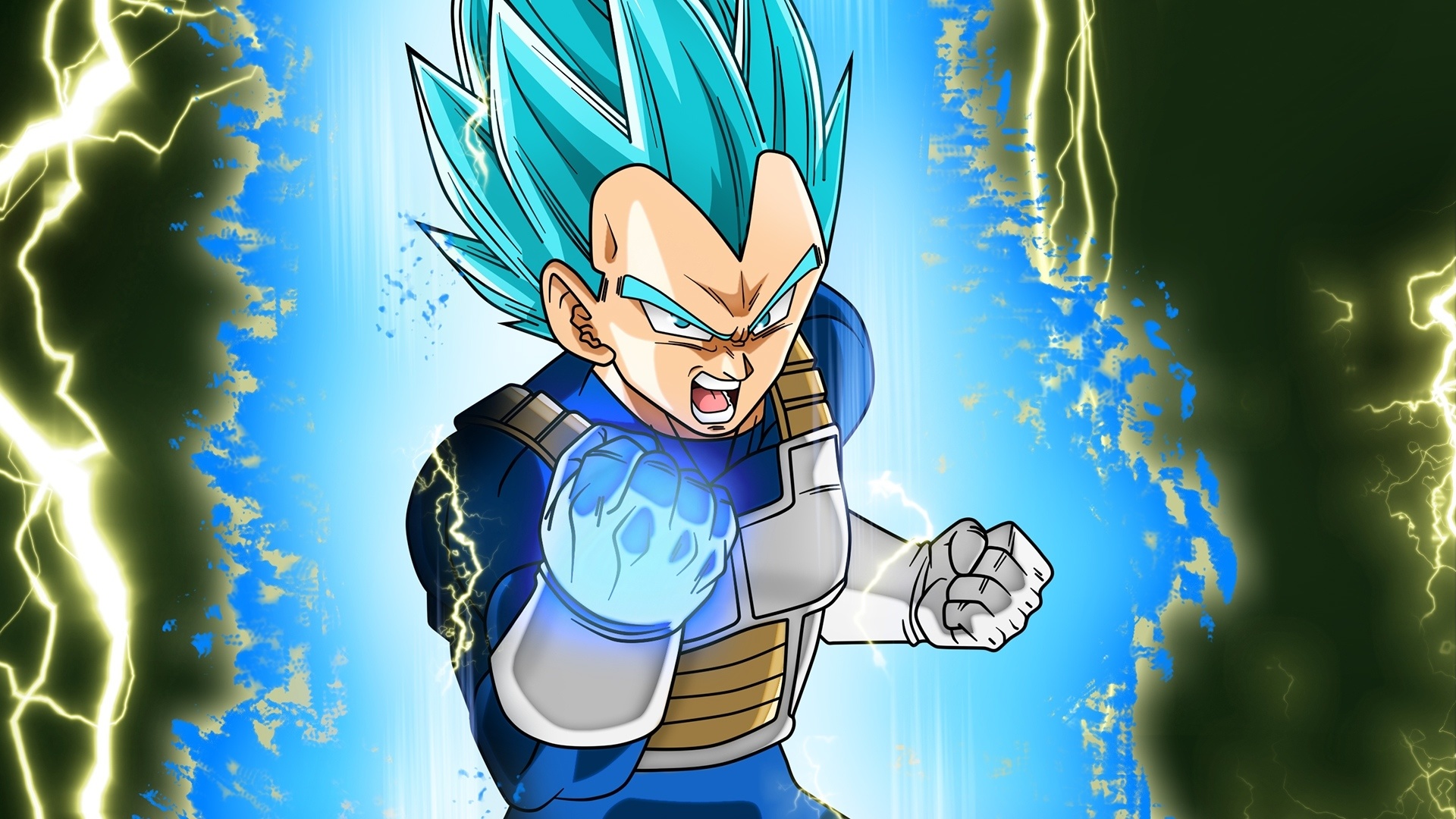 vegeta dark blue hair