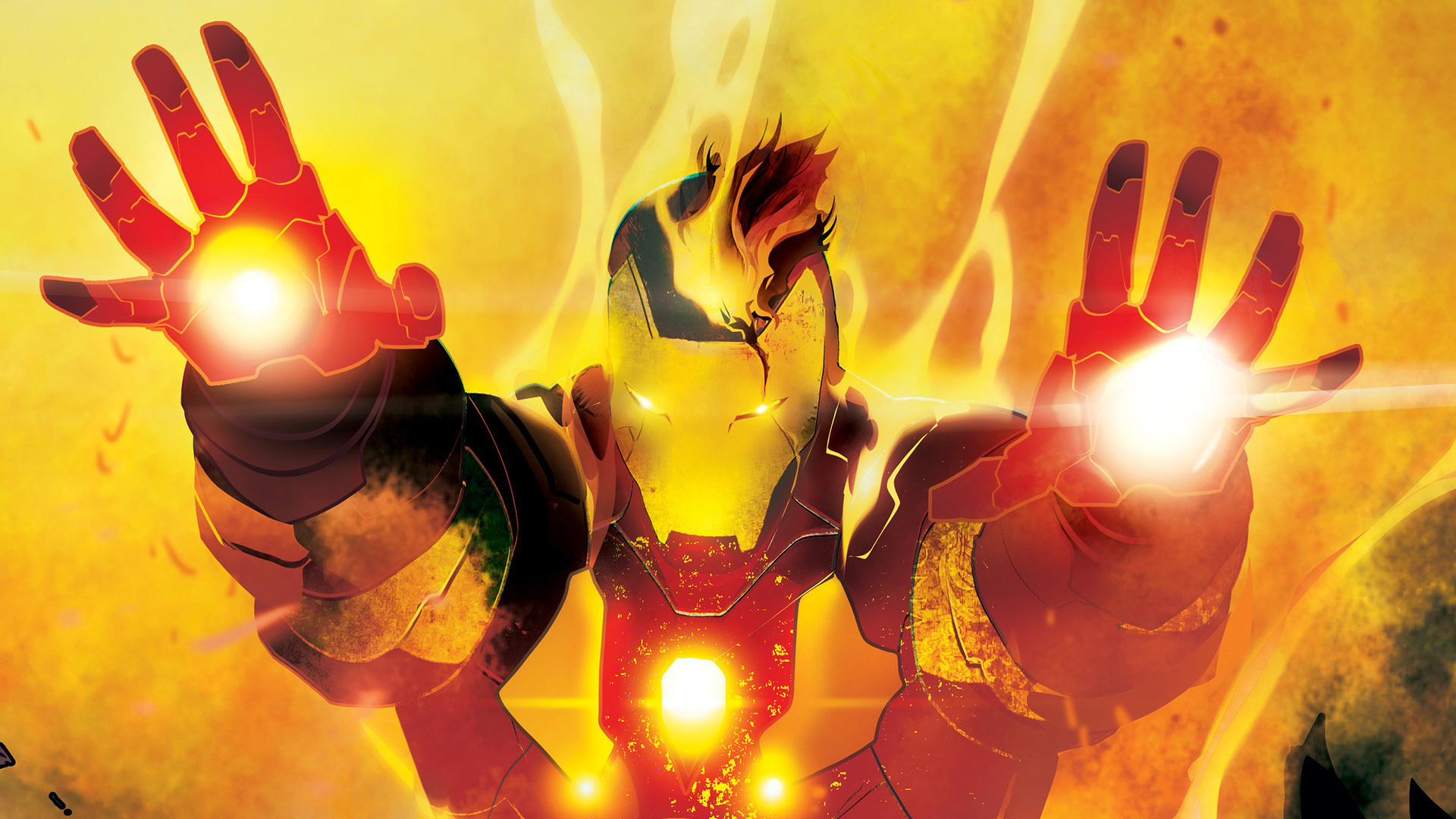 Download 19x10 Wallpaper Iron Man Commission Yellow Red Artwork Widescreen 16 10 Widescreen 19x10 Hd Image Background 7991