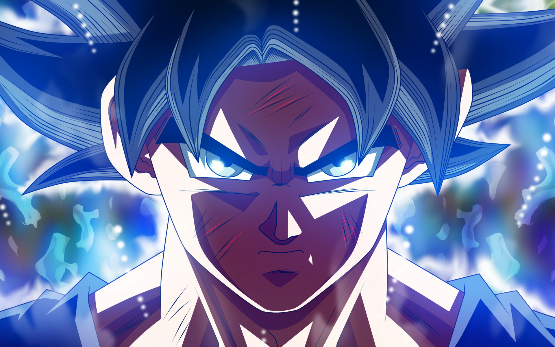 Download wallpaper 1920x1200 wounded, son goku, ultra instinct, dragon ...