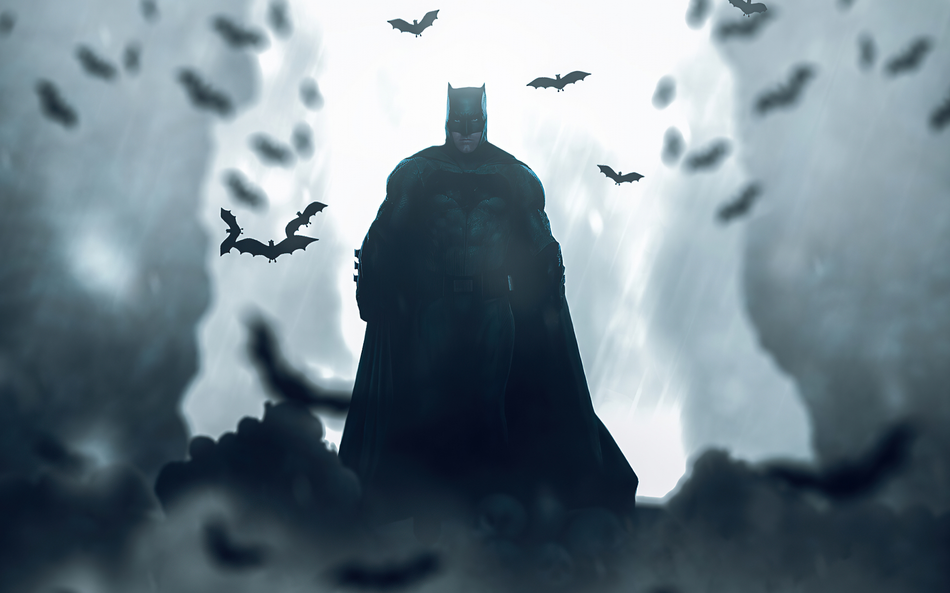 Download wallpaper 1920x1200 batman, bat-cave, bats, silhouette, 16:10 ...