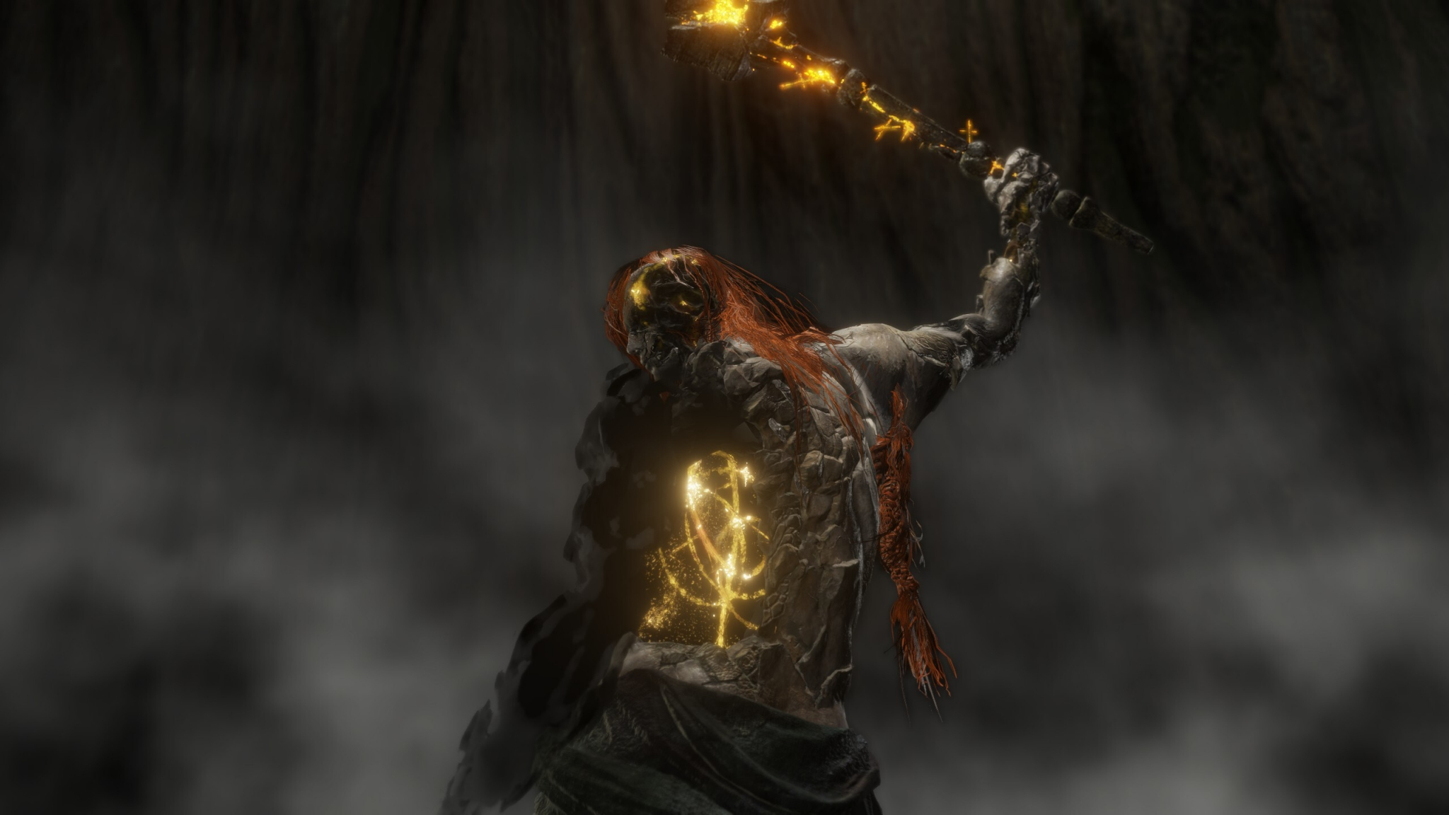 Warrior fire, Elden Ring, game, 2048x1152 wallpaper