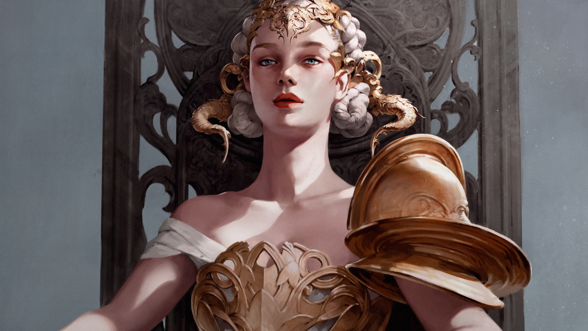 Arrogant princess. Siwoo Kim. Художник Siwoo Kim. Siwoo Kim Art. Царственность.