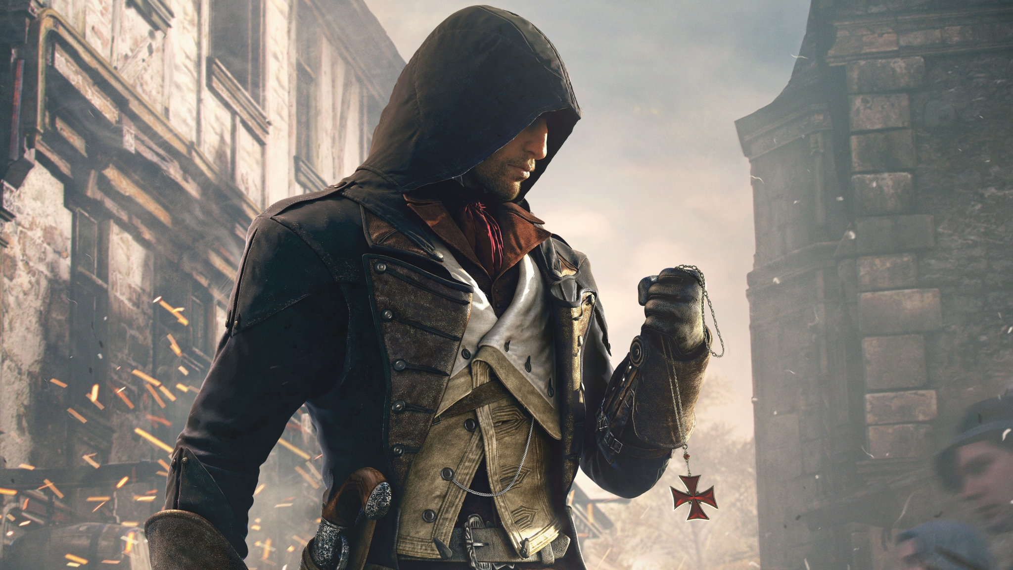 Download Wallpaper 2048x1152 Assassin S Creed Unity Video Game Dual Wide 2048x1152 Hd