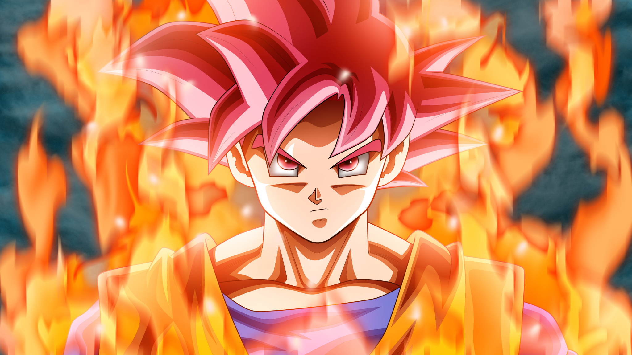 Download 48x1152 Wallpaper Goku Fire Dragon Ball Super Anime Dual Wide Widescreen 48x1152 Hd Image Background 1273