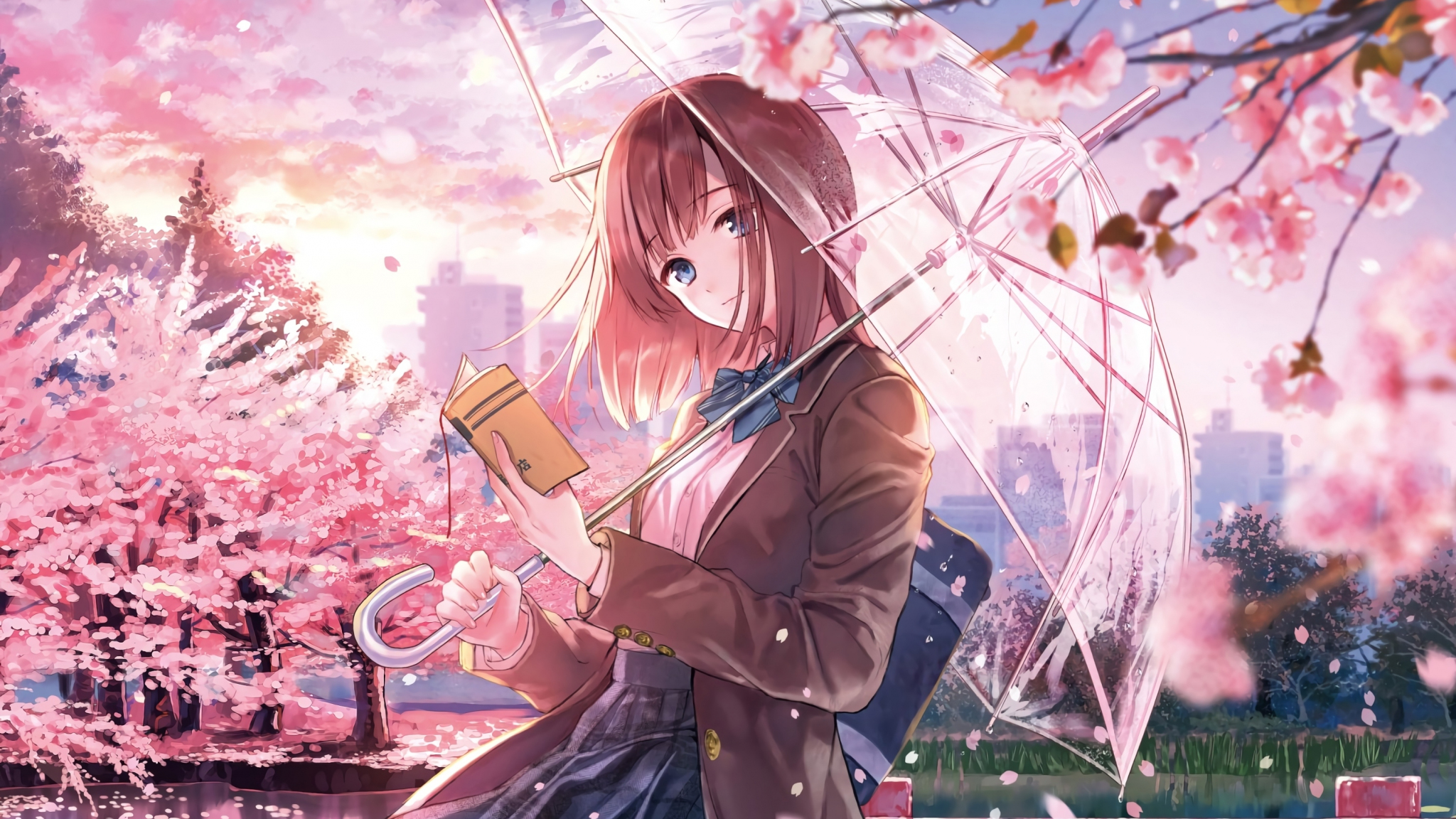 Download wallpaper 2048x1152 cute anime girl beautiful eating cake dual  wide 2048x1152 hd background 23915