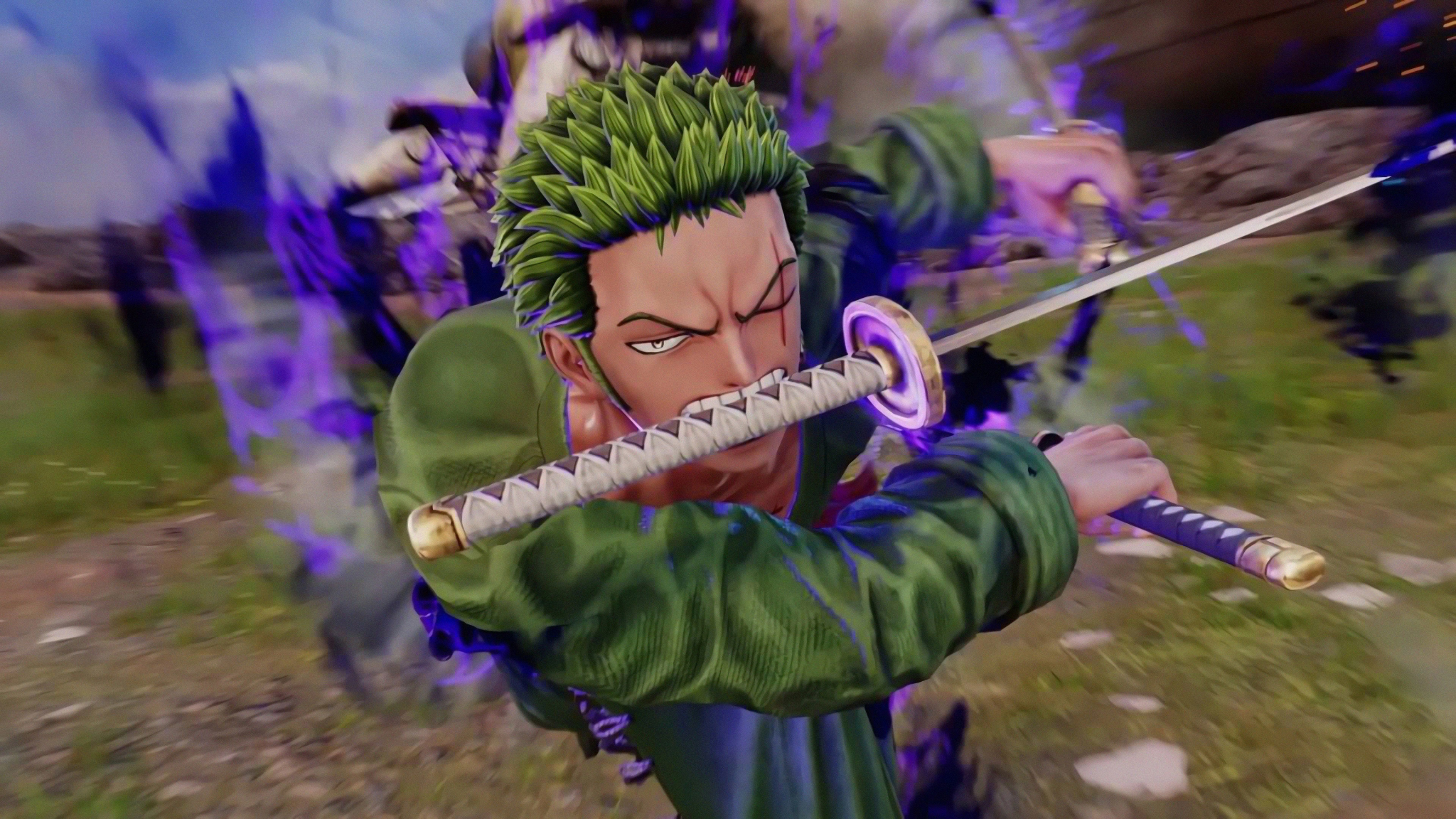 Download Jump Force Roronoa Zoro Video Game One Piece Anime 48x1152 Wallpaper Dual Wide 48x1152 Hd Image Background