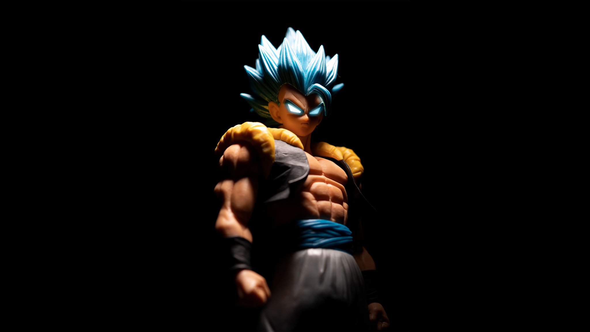 Download Gogeta Dragon Ball Blue Hair Art 48x1152 Wallpaper Dual Wide 48x1152 Hd Image Background