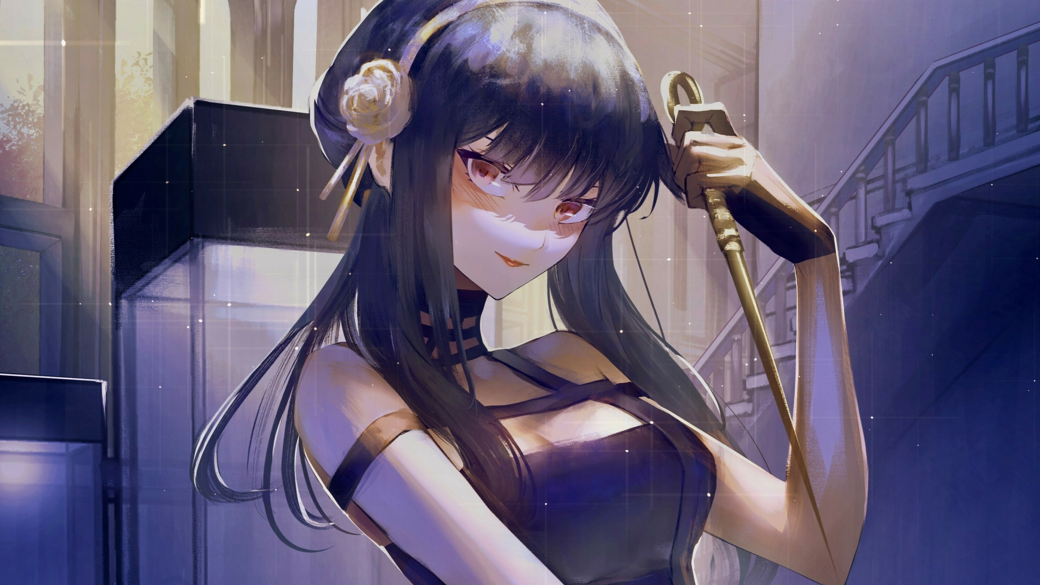 Yor forger, spy, anime girl, 2048x1152 wallpaper