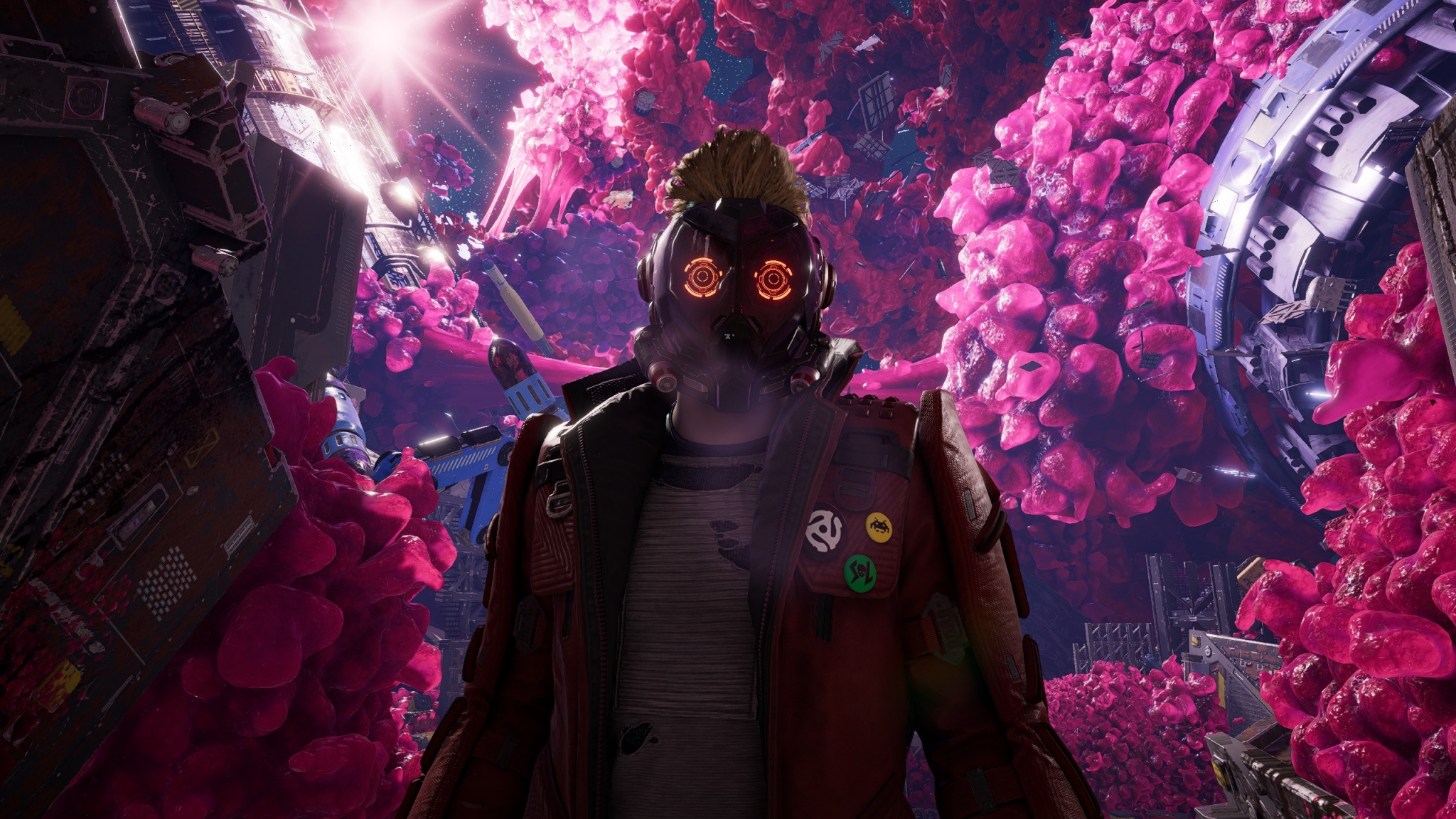 Download wallpaper 2048x1152 star-lord, guardians of the galaxy, game, dual  wide 2048x1152 hd background, 29582