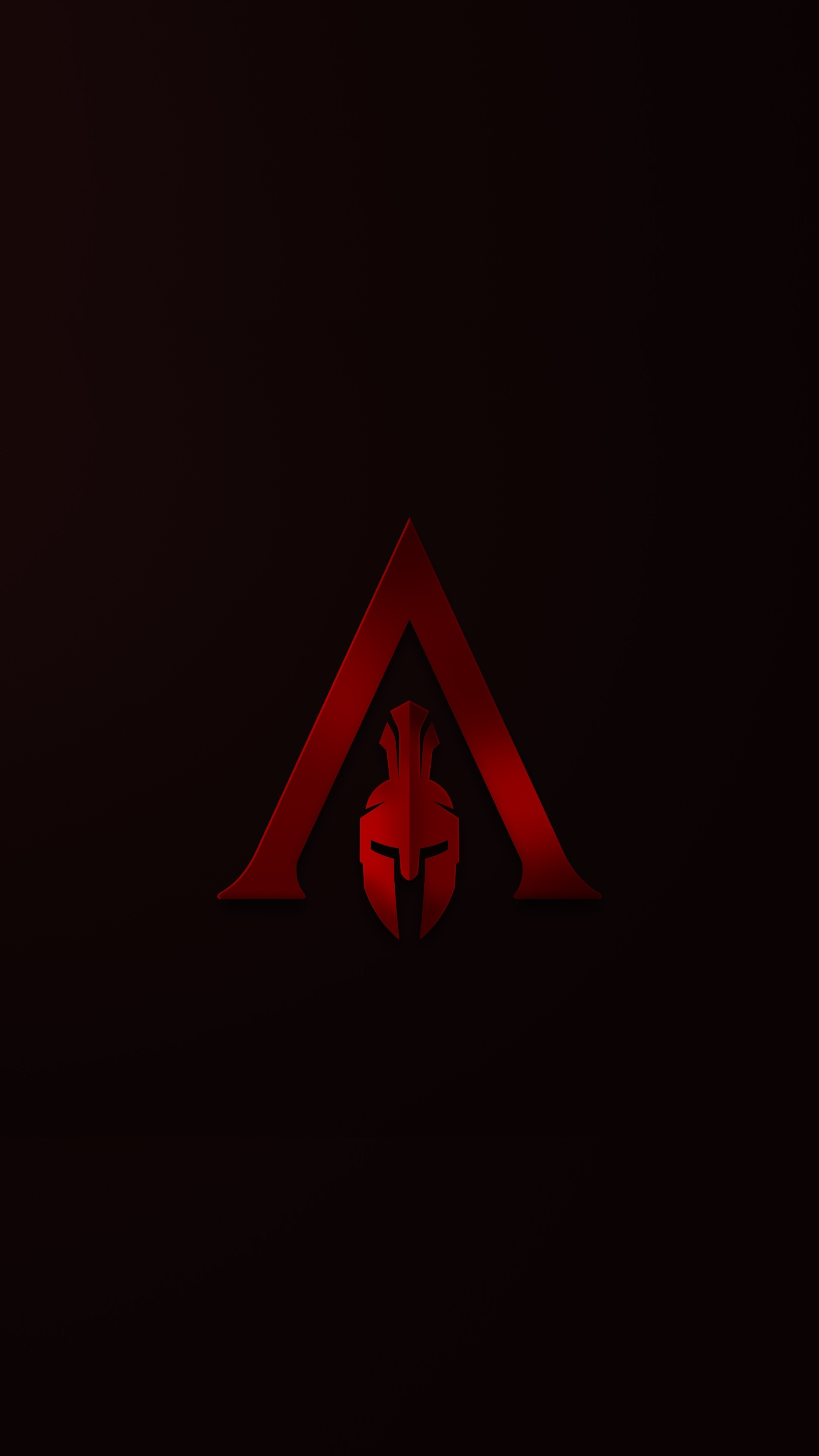 Download Helmet Minimal Assassins Creed Odyssey 2160x3840 Wallpaper