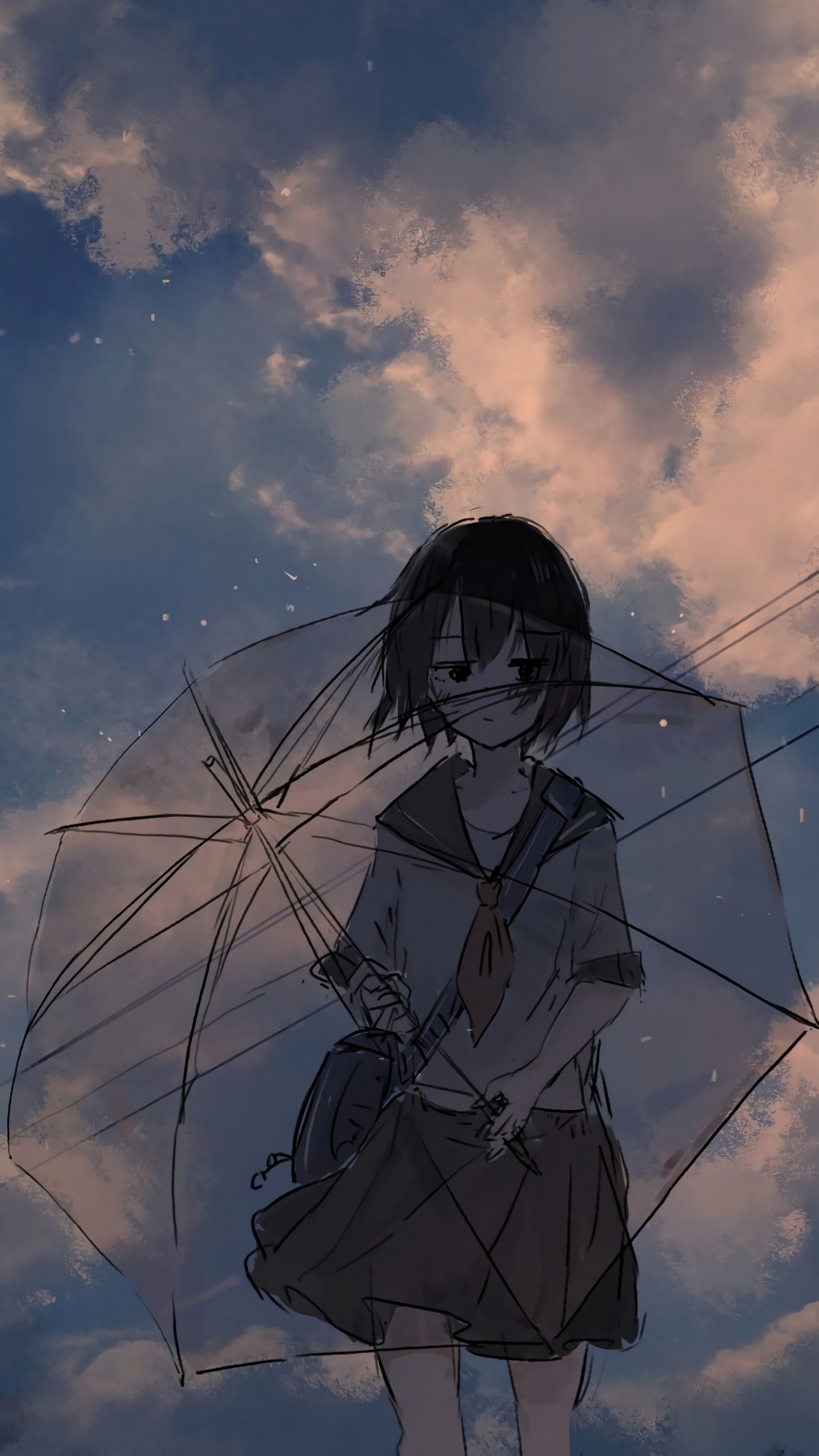Download Wallpaper 2160x3840 Anime Girl And Umbrella Art 2160p Sony Xperia Z5 Premium Dual 2160x3840 Hd Background 246