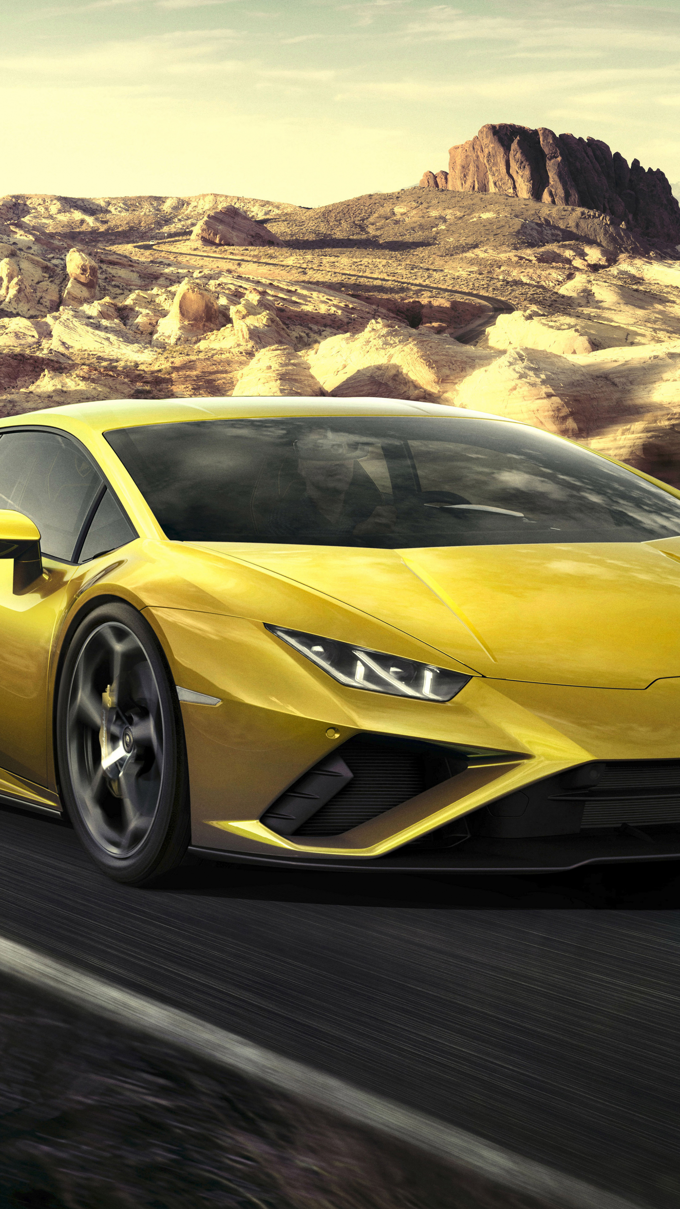 Download wallpaper 2160x3840 lamborghini huracan evo rwd, on-road, 2020 ...