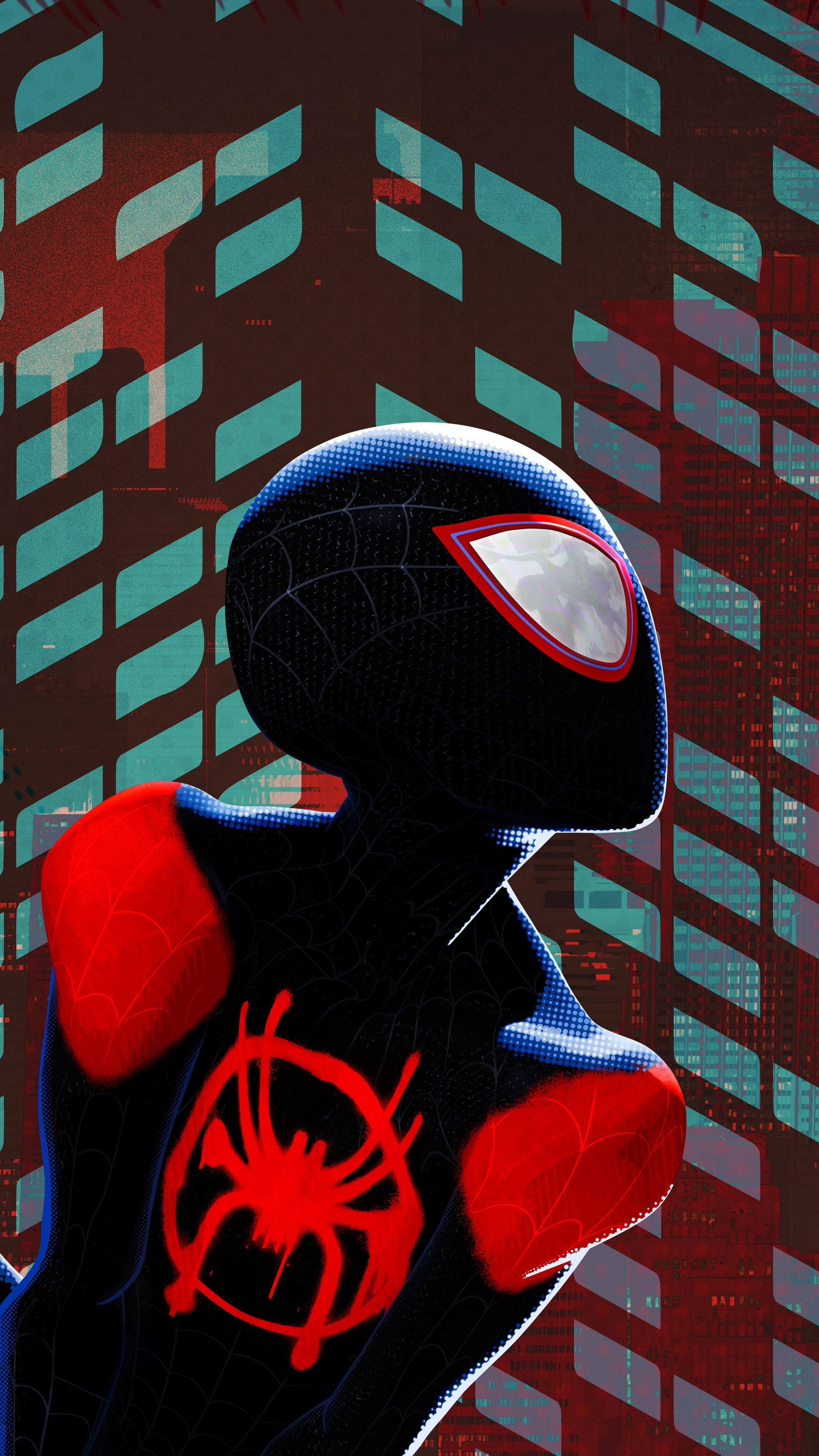 Download wallpaper 2160x3840 miles morales, black suit, spider-man: into  the spider-verse, 2160p, sony xperia z5 premium dual, 2160x3840 hd  background, 15269