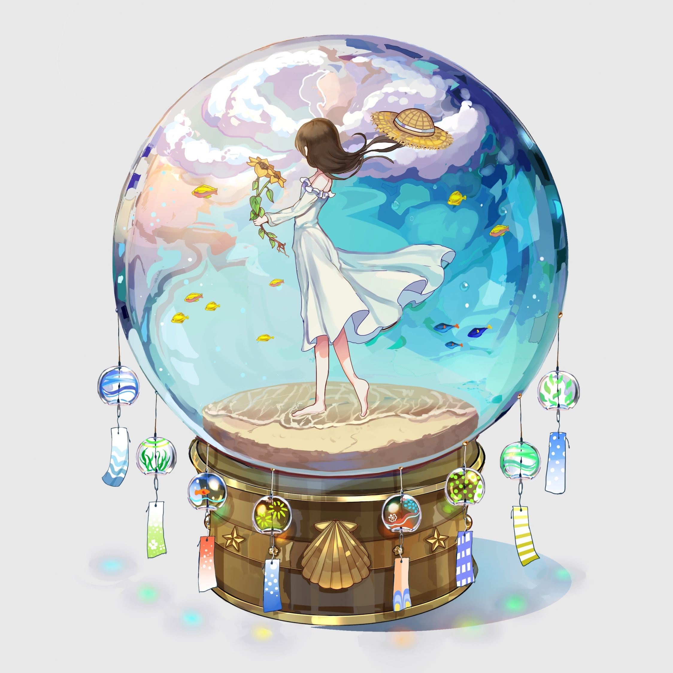 Девушка в стеклянном шаре