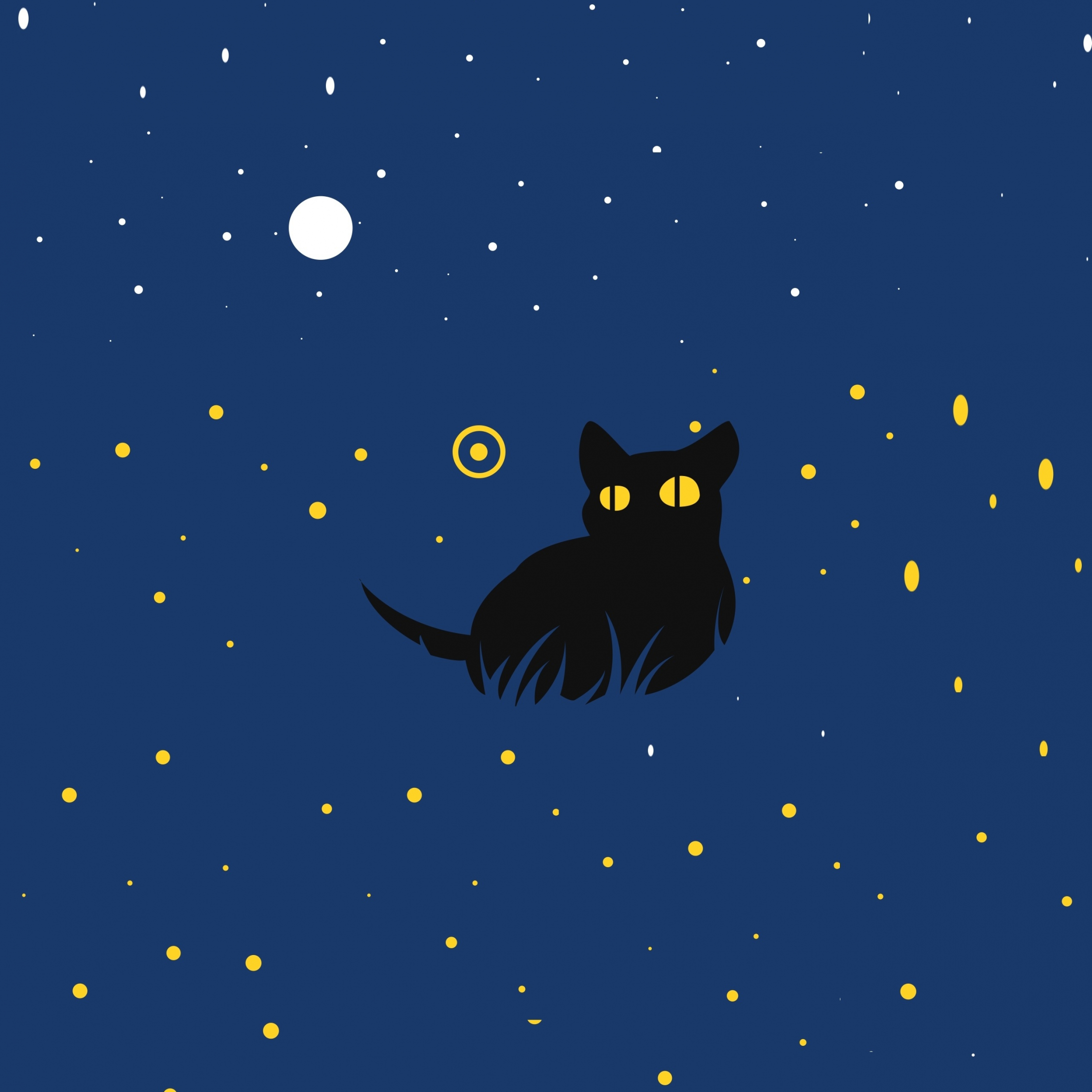 Hãy tải ngay hình nền 2248x2248 mèo đen dễ thương với nghệ thuật tối giản cho chiếc iPad của bạn. Sự hòa quyện giữa bóng tối và sự đáng yêu của chú mèo này sẽ khiến bạn say đắm ngay từ cái nhìn đầu tiên. Đừng bỏ lỡ cơ hội để có một màn hình chủ đề mới thú vị!