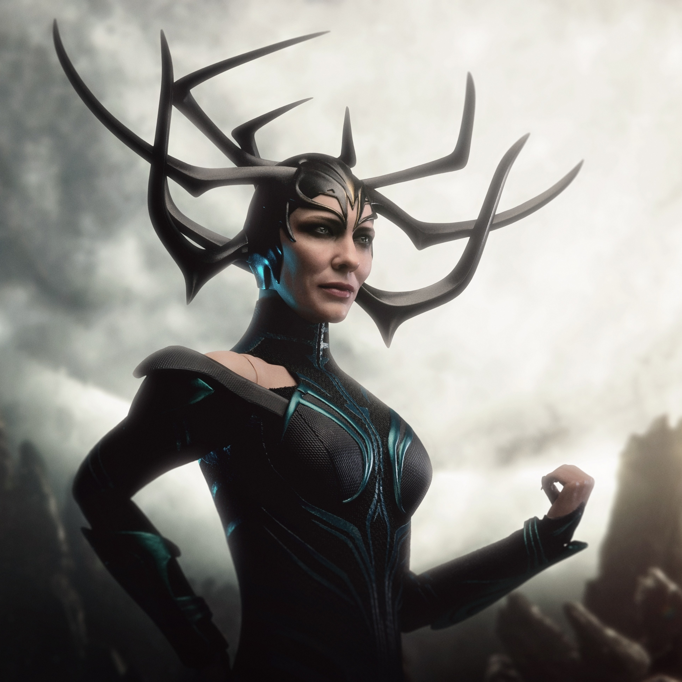 Download 2248x2248 wallpaper toy art, hela, thor: ragnarok ...