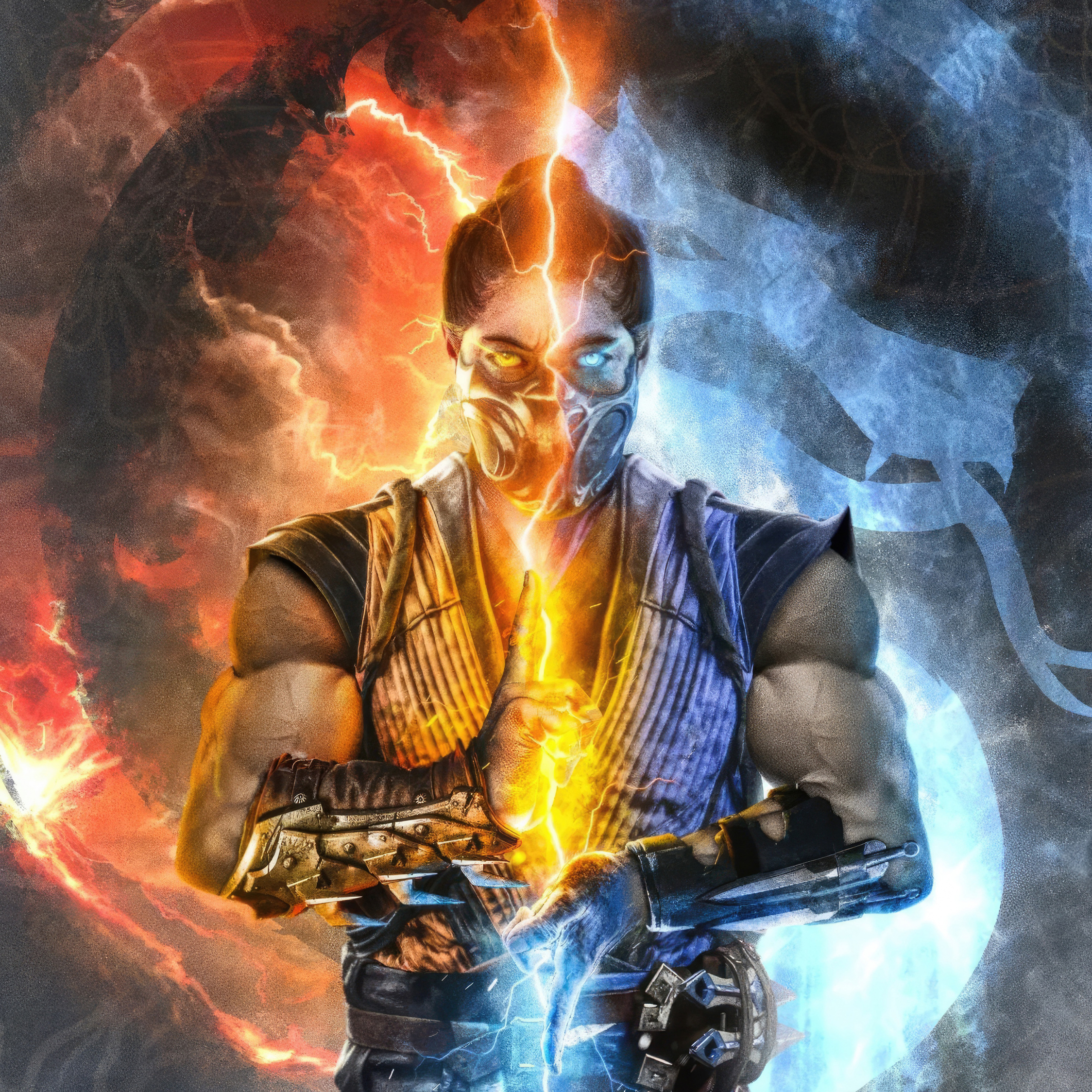 Download wallpaper 2248x2248 mortalkombat 1, 2023 game, face-off, fan made,  ipad air, ipad air 2, ipad 3, ipad 4, ipad mini 2, ipad mini 3, 2248x2248  hd background, 29405