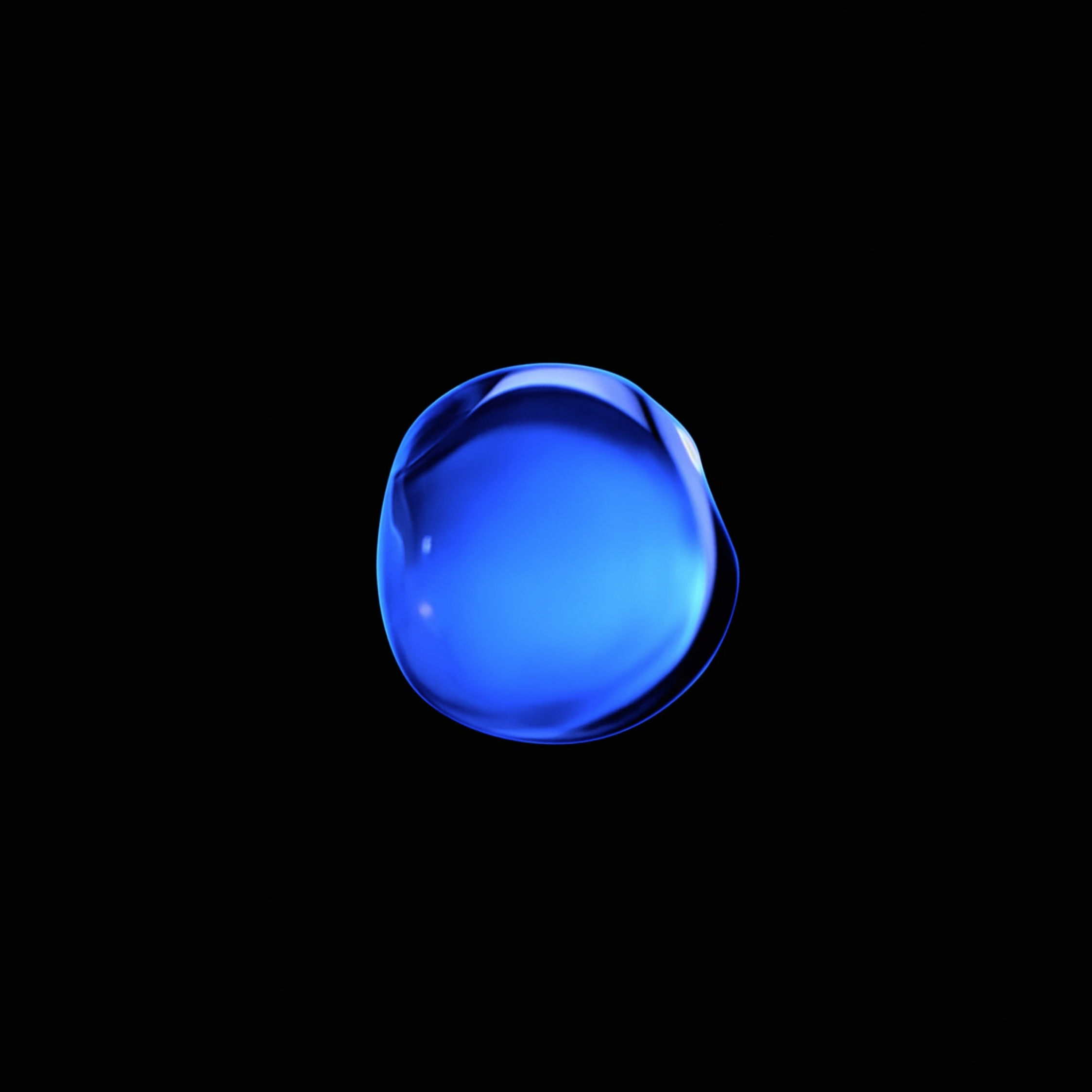 Download wallpaper 2248x2248 drop, blue color, amoled, ipad air, ipad ...