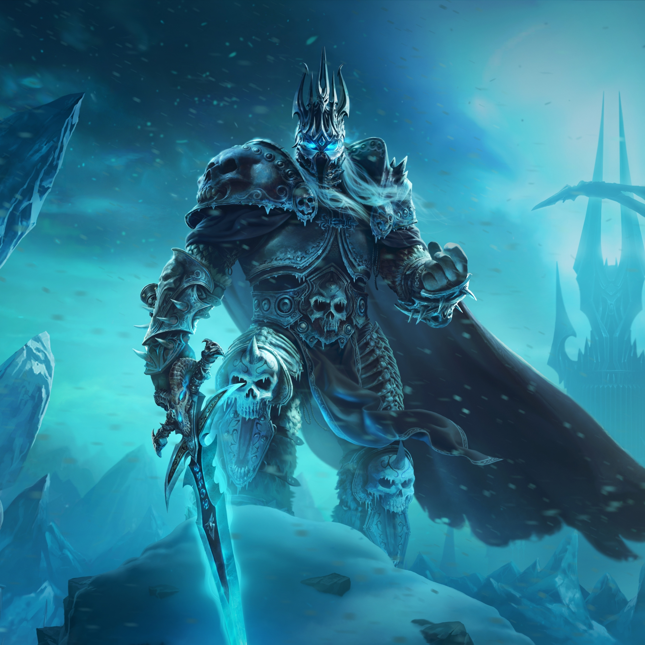 Dark King, World of Warcraft: Wrath of the Lich King, online game, 2248x2248 wallpaper