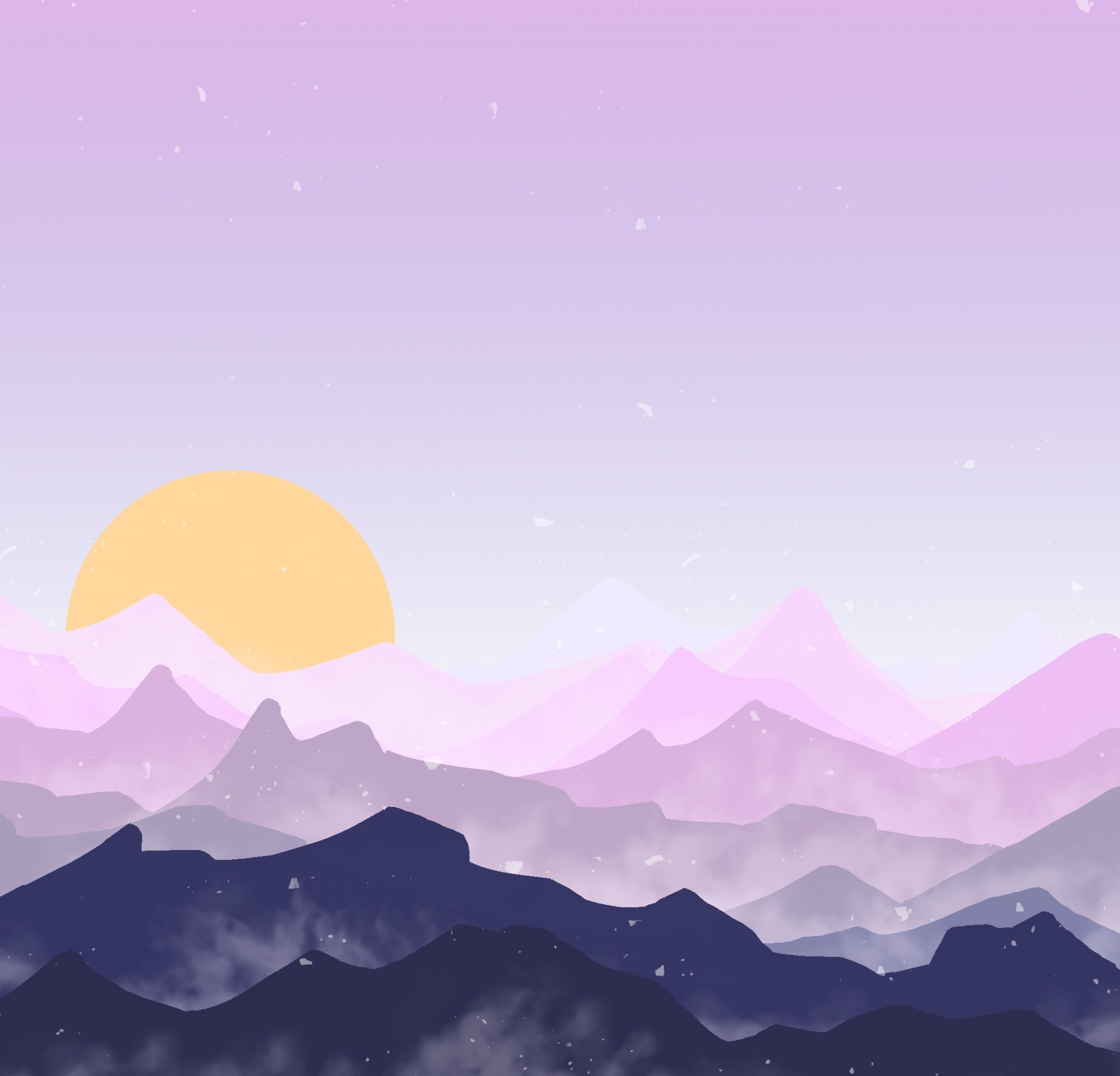 Download Wallpaper 2248x2248 Sun Mountains Pink Sky Digital Art Ipad Air Ipad Air 2 Ipad 3 Ipad 4 Ipad Mini 2 Ipad Mini 3 2248x2248 Hd Background 1559